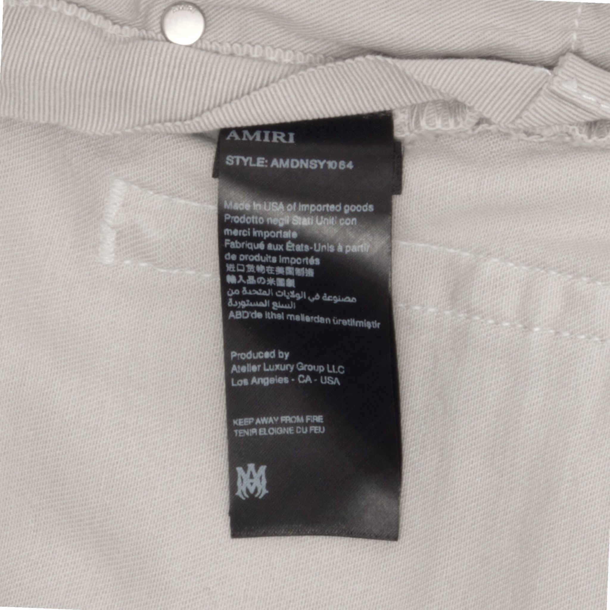 Amiri Amiri MX1 Tonal Leather Patch Jeans Grey Violet Size US 34 / EU 50 - 6 Thumbnail