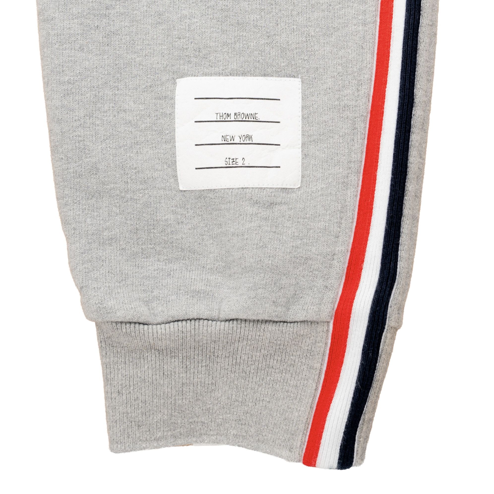 Thom Browne Classic Loopback RWB Side Striped Sweatpants Grey Multi Size US 32 / EU 48 - 4 Thumbnail