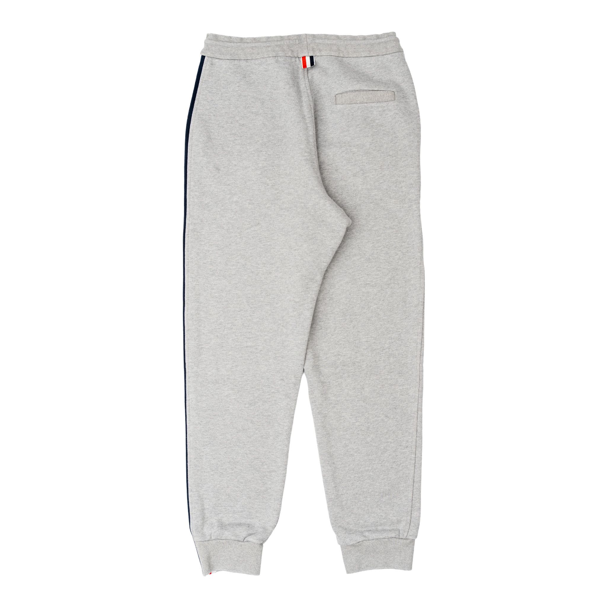Thom Browne Classic Loopback RWB Side Striped Sweatpants Grey Multi Size US 32 / EU 48 - 2 Thumbnail