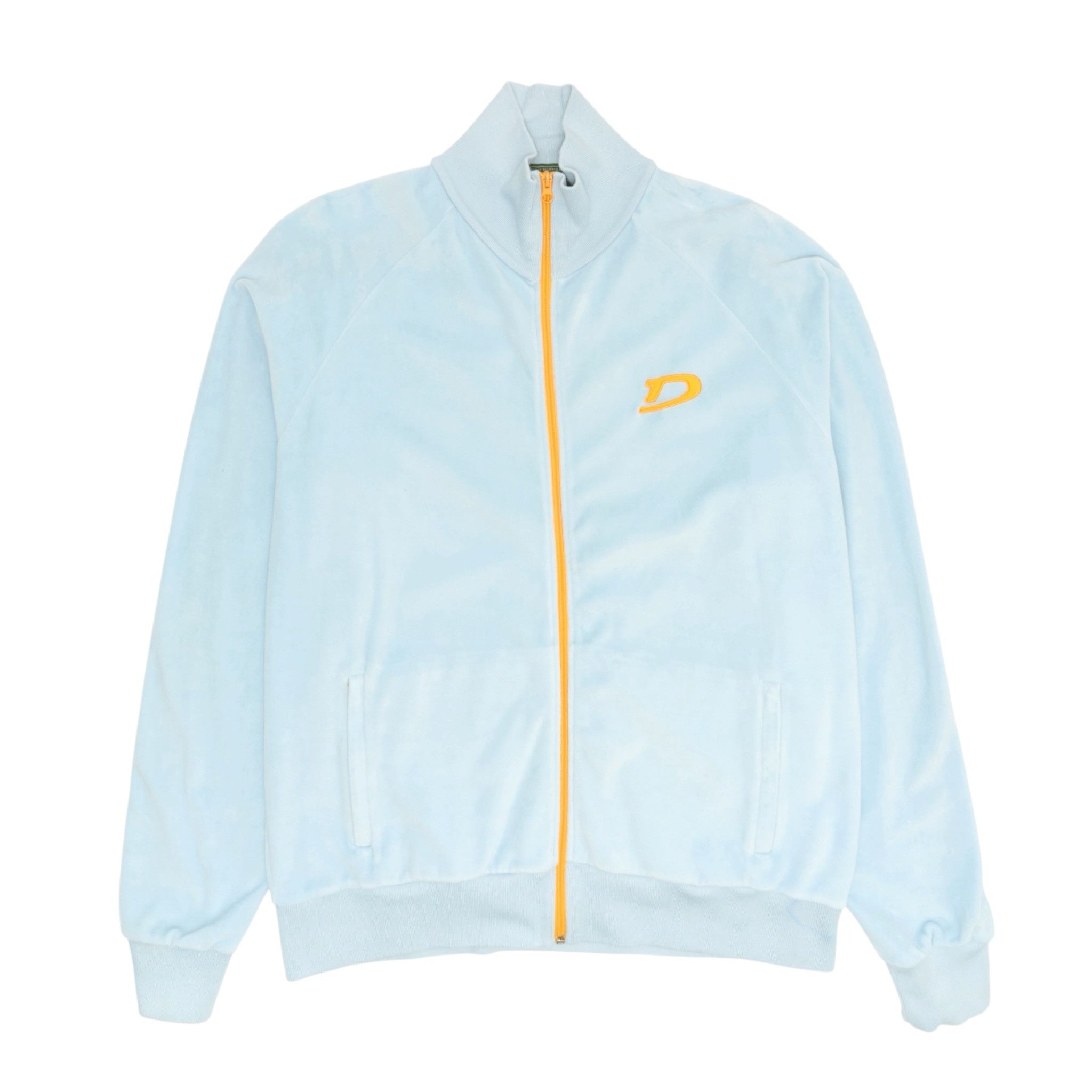DENIM TEARS Velour Warmup Track Jacket Light Blue Size US L / EU 52-54 / 3 - 2 Thumbnail