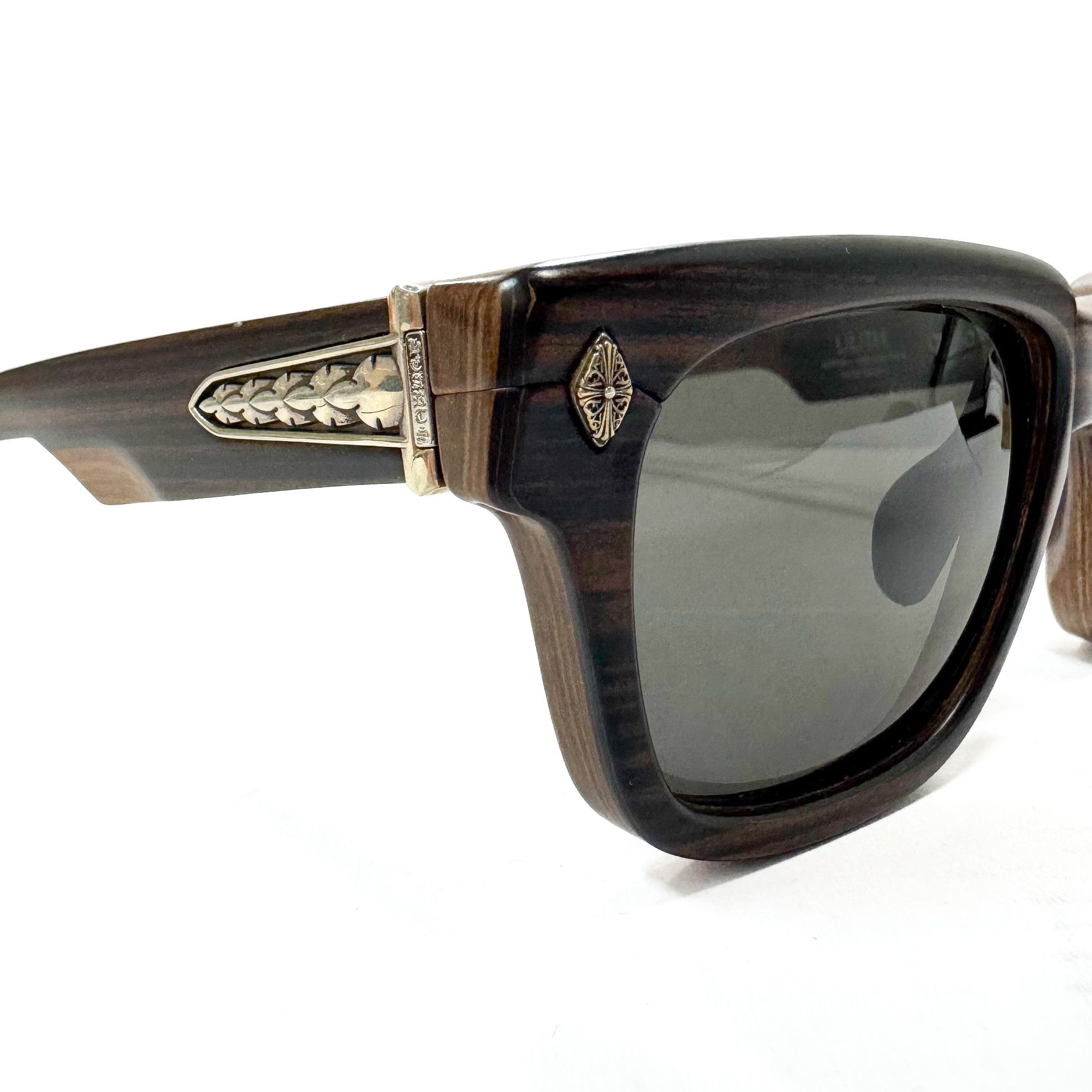 Chrome Hearts Lilith Wood Frame Sunglasses Brown Size ONE SIZE - 7 Thumbnail