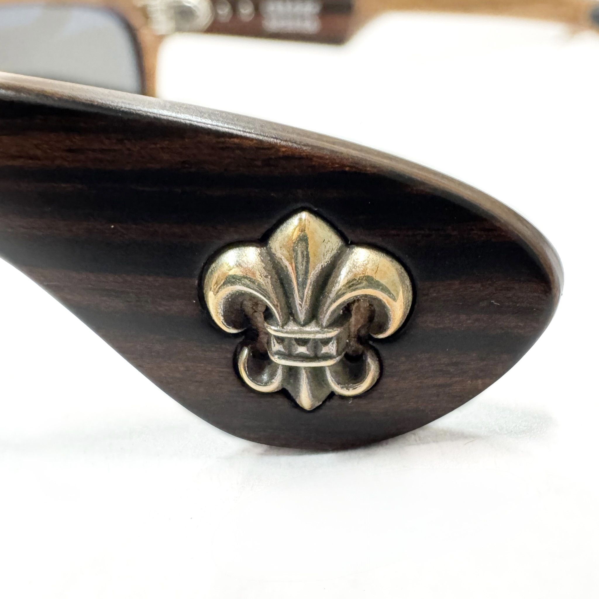 Chrome Hearts Lilith Wood Frame Sunglasses Brown Size ONE SIZE - 9 Thumbnail