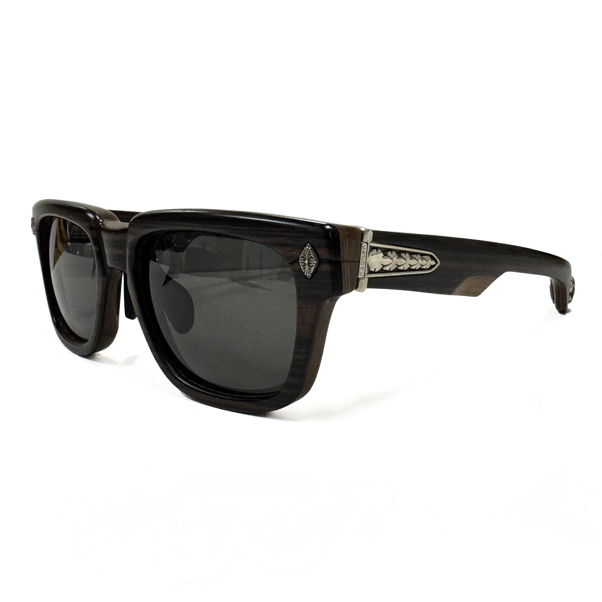 Chrome Hearts Lilith Wood Frame Sunglasses Brown Size ONE SIZE - 5 Thumbnail