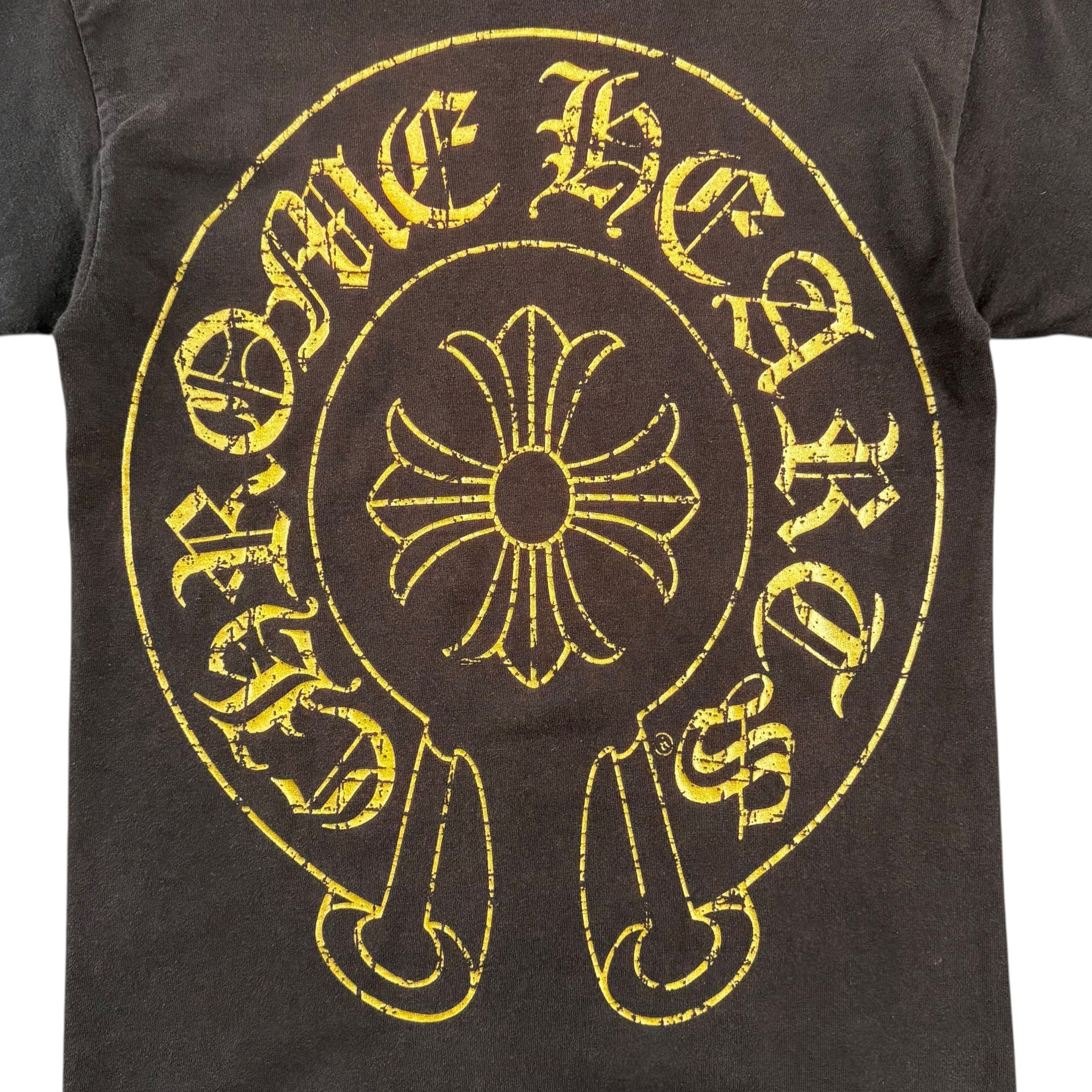 Chrome Hearts Vintage Horseshoe Pocket Short Sleeve Tee Shirt Black Gold Size US S / EU 44-46 / 1 - 3 Thumbnail