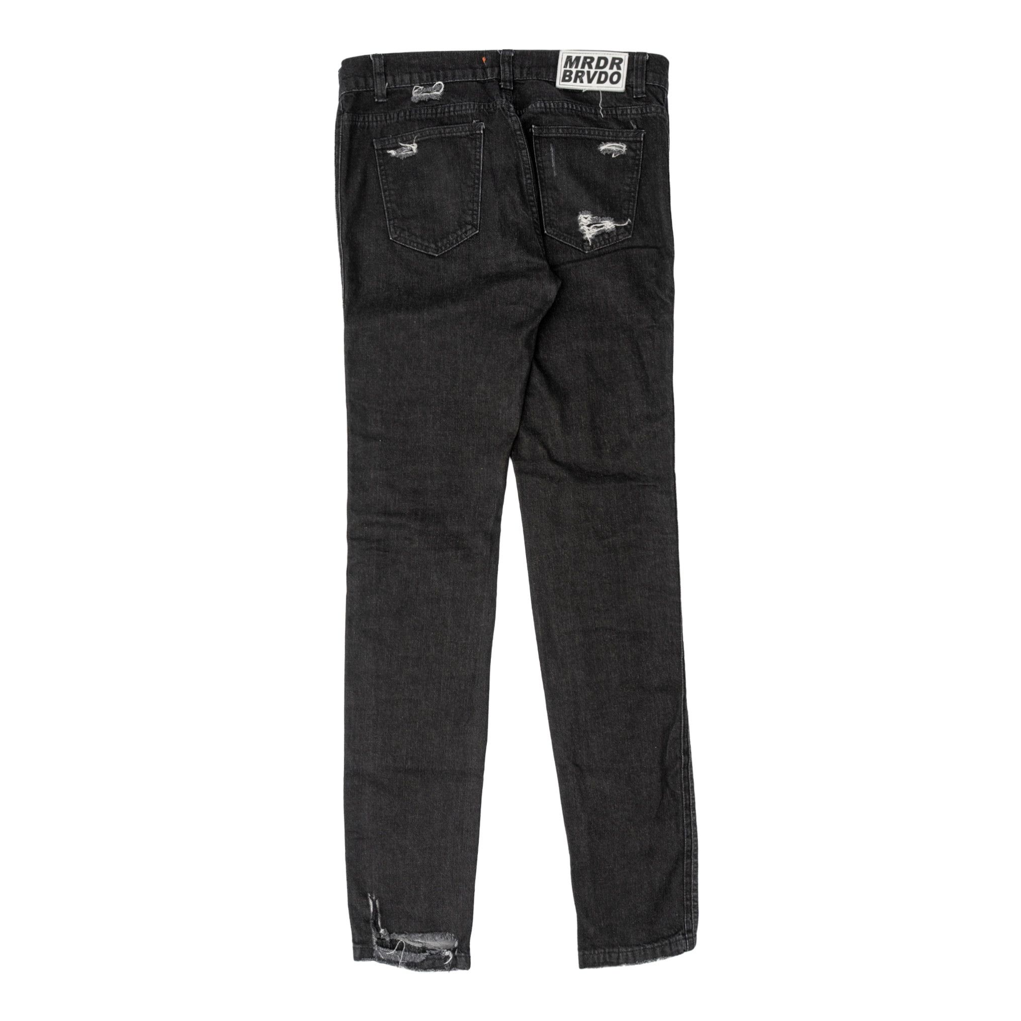 Who Decides War Do You Think Im Crazy Jeans White Black Size US 34 / EU 50 - 2 Thumbnail