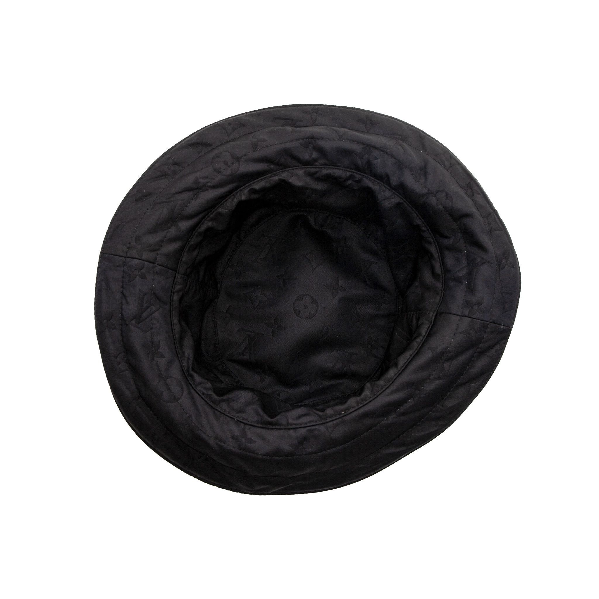 Louis Vuitton Padded Monogram Reversible Bucket Hat Black Grey Size ONE SIZE - 4 Thumbnail
