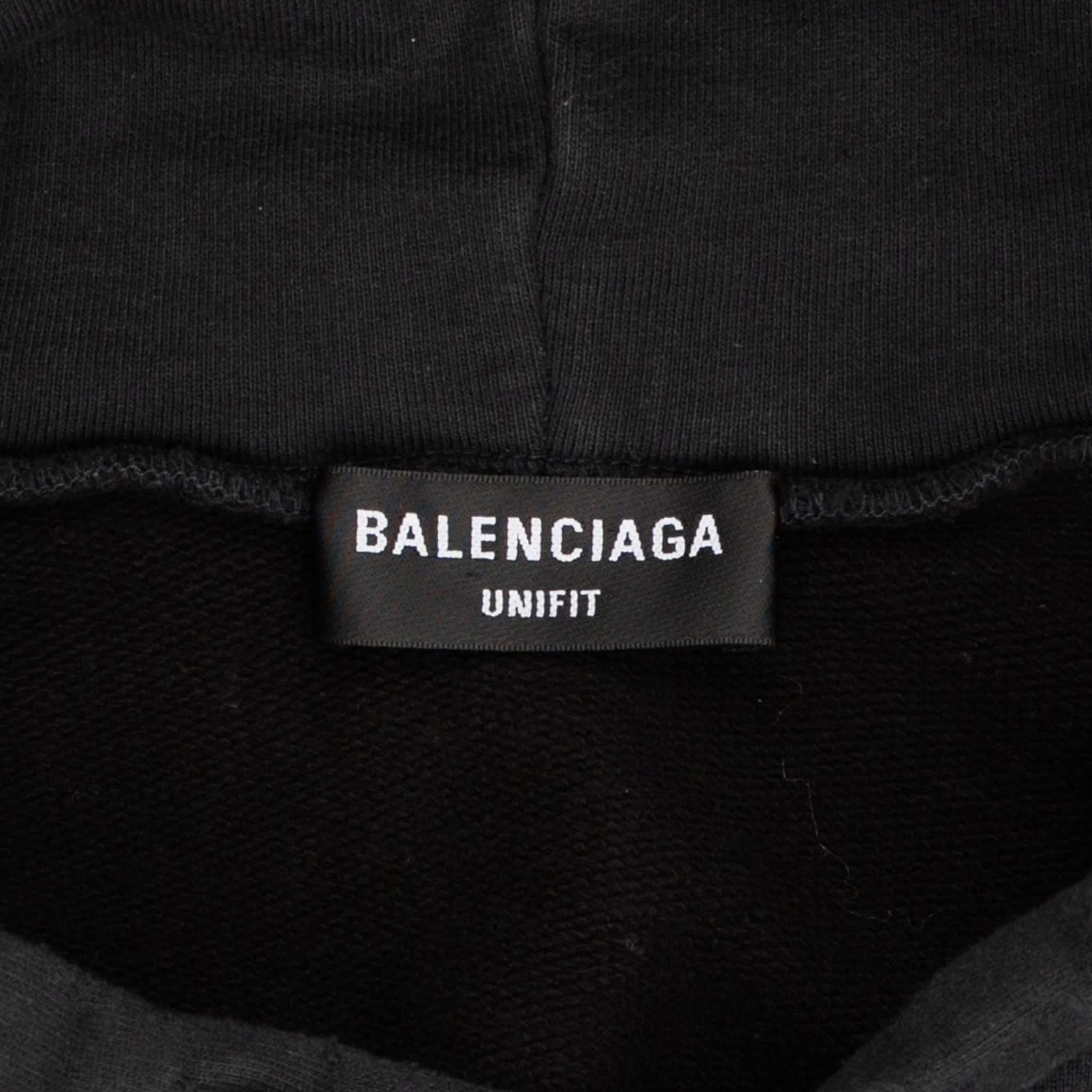 Balenciaga Speed Hunters Upside Down Hooded Sweatshirt Black Multi Size US M / EU 48-50 / 2 - 7 Thumbnail