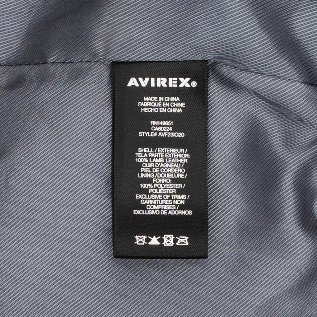 Avirex Icon Logo Leather Jacket Mazarine Blue Multi Size US L / EU 52-54 / 3 - 8 Thumbnail
