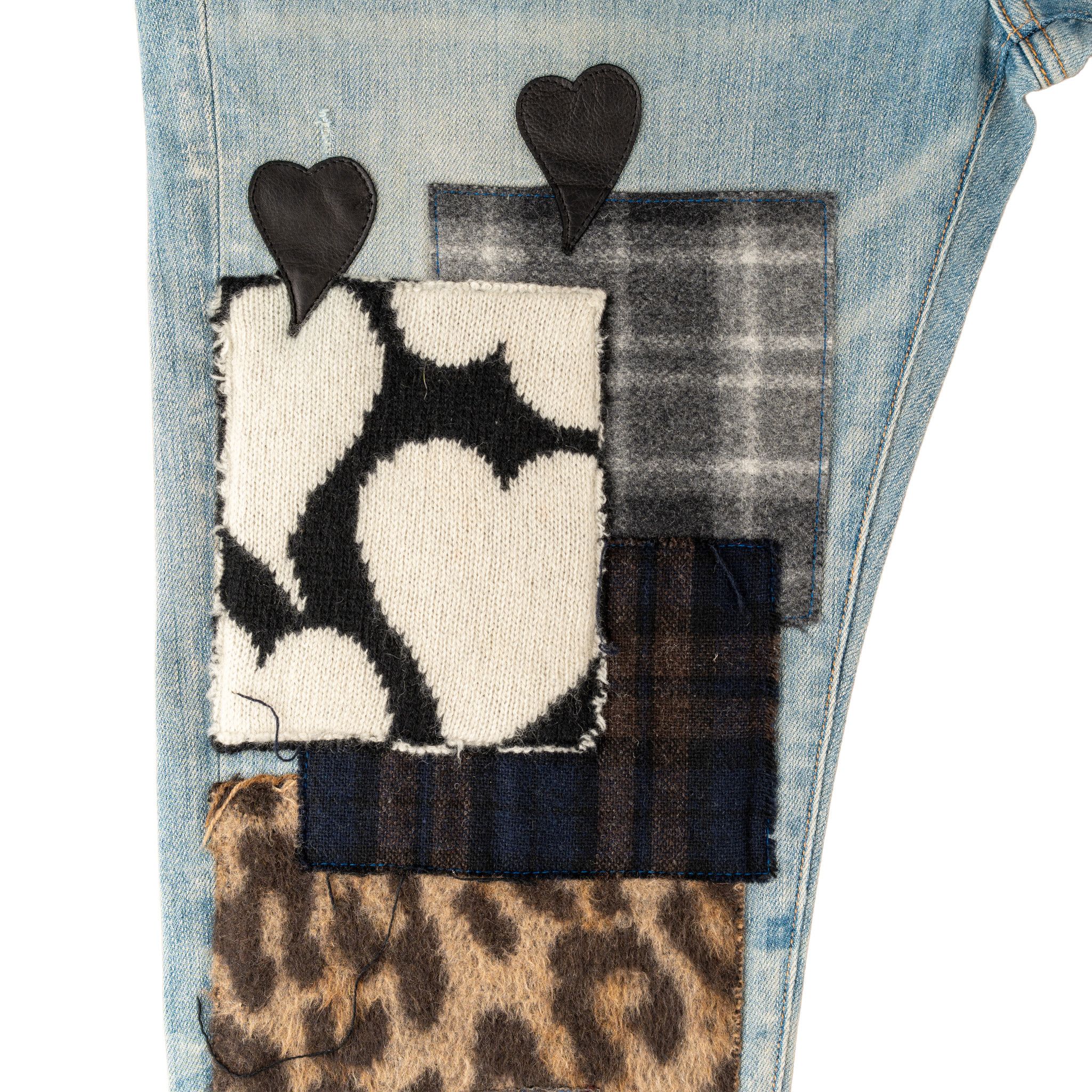 Amiri Amiri Art Patch Jeans Clay Indigo Multi Size US 33 - 3 Thumbnail