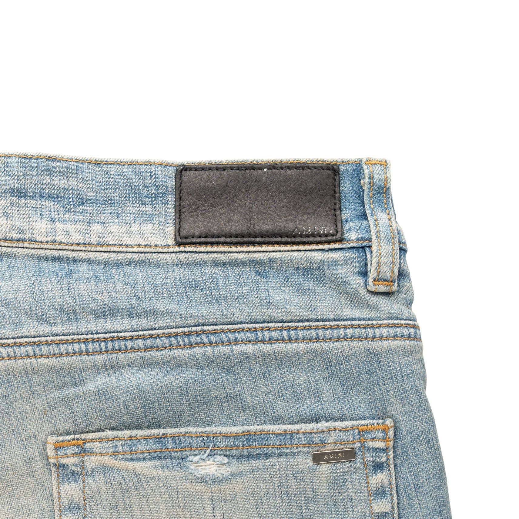 Amiri Amiri Art Patch Jeans Clay Indigo Multi Size US 33 - 5 Thumbnail
