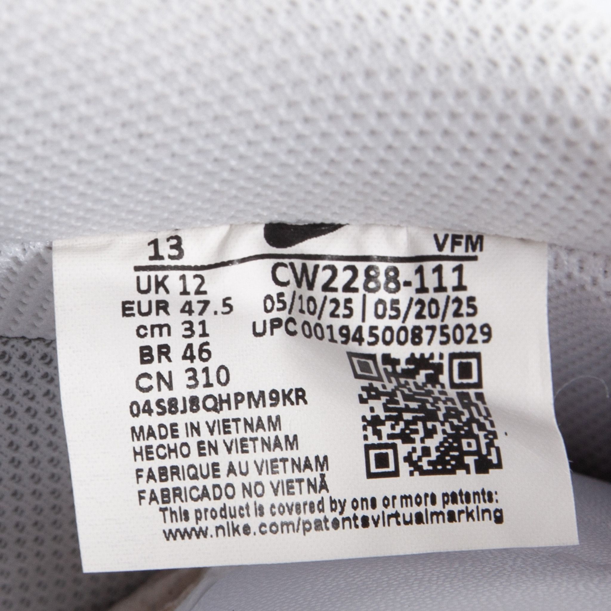 Nike Air Force 1 Low '07 Lil Yachty x Slawn White Black (Custom Size US 13 / EU 46 - 7 Thumbnail