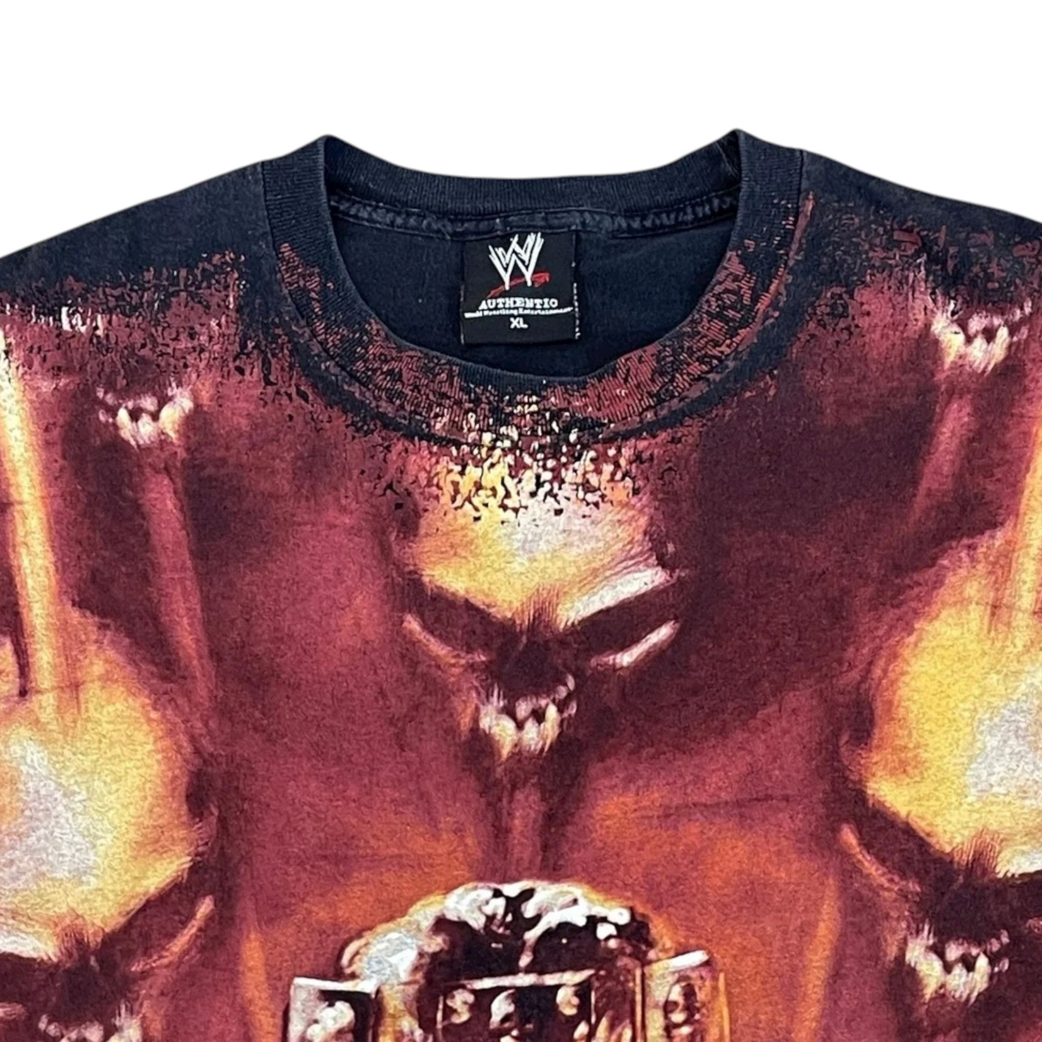 Vintage WWE Triple H Skull King Print Short Sleeve Tee Shirt Black Size US XL / EU 56 / 4 - 3 Thumbnail
