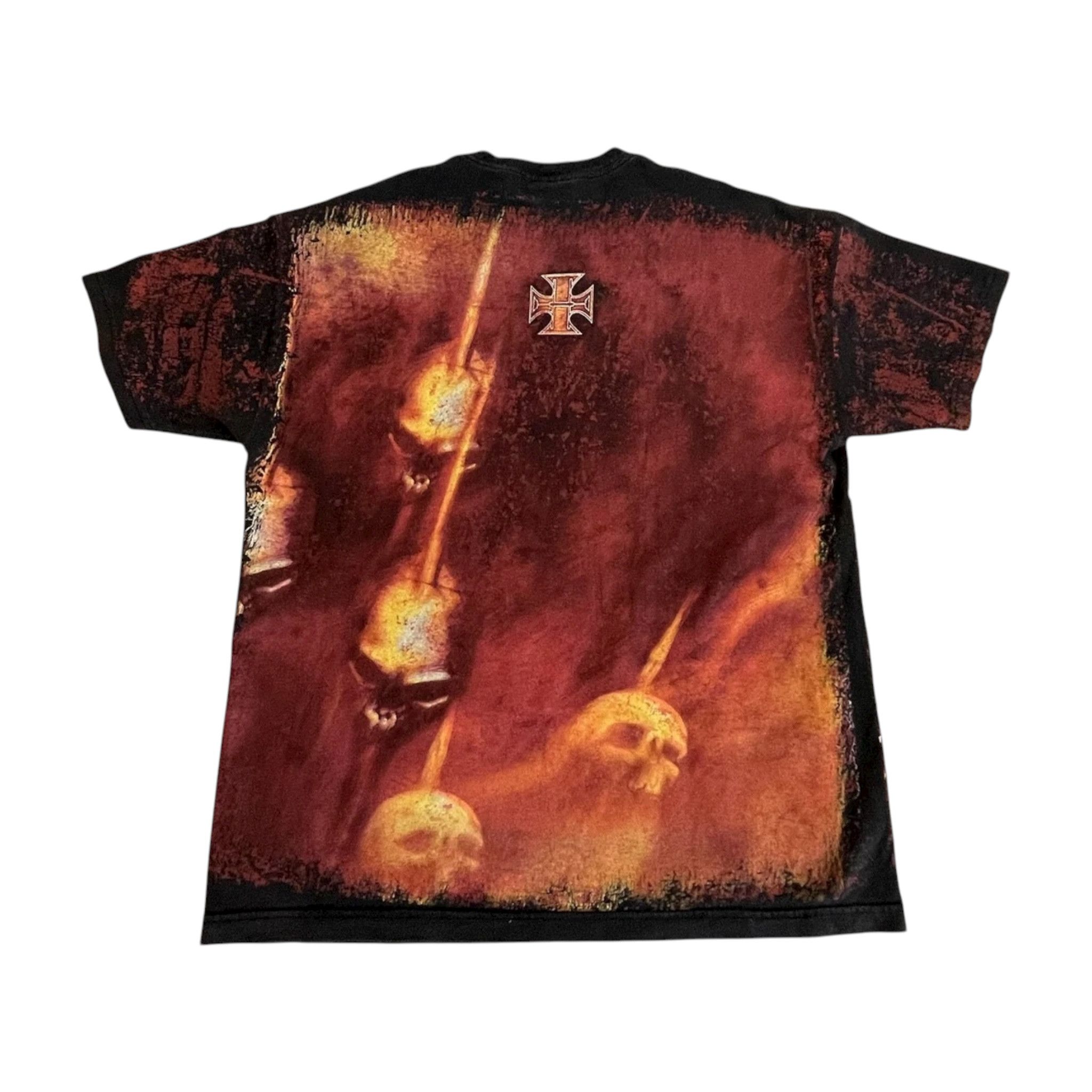 Vintage WWE Triple H Skull King Print Short Sleeve Tee Shirt Black Size US XL / EU 56 / 4 - 2 Thumbnail