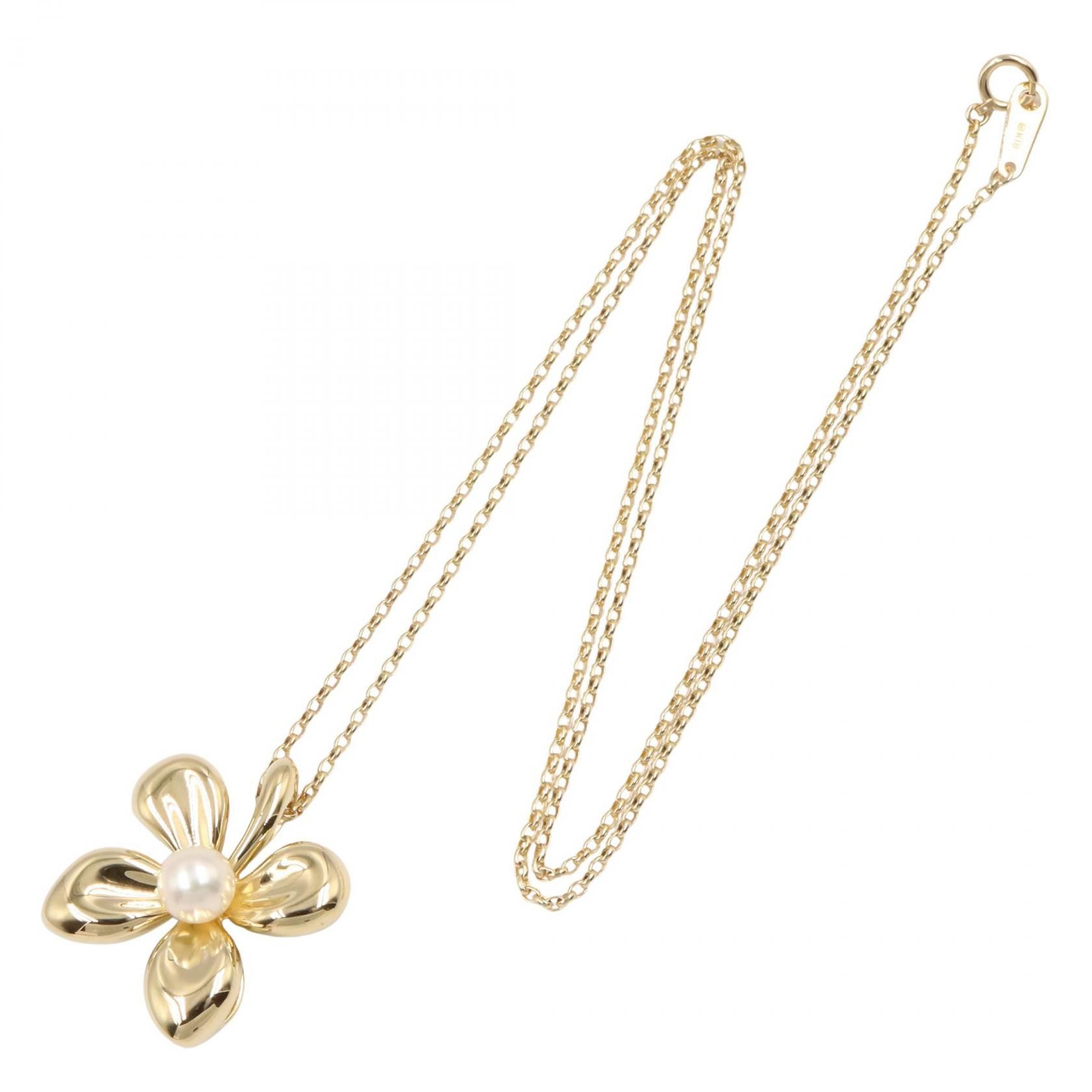 Mikimoto Mikimoto MIKIMOTO Akoya Pearl Au750 Necklace Precious Metal Necklace DUTY FREE for USA Size ONE SIZE - 2 Thumbnail