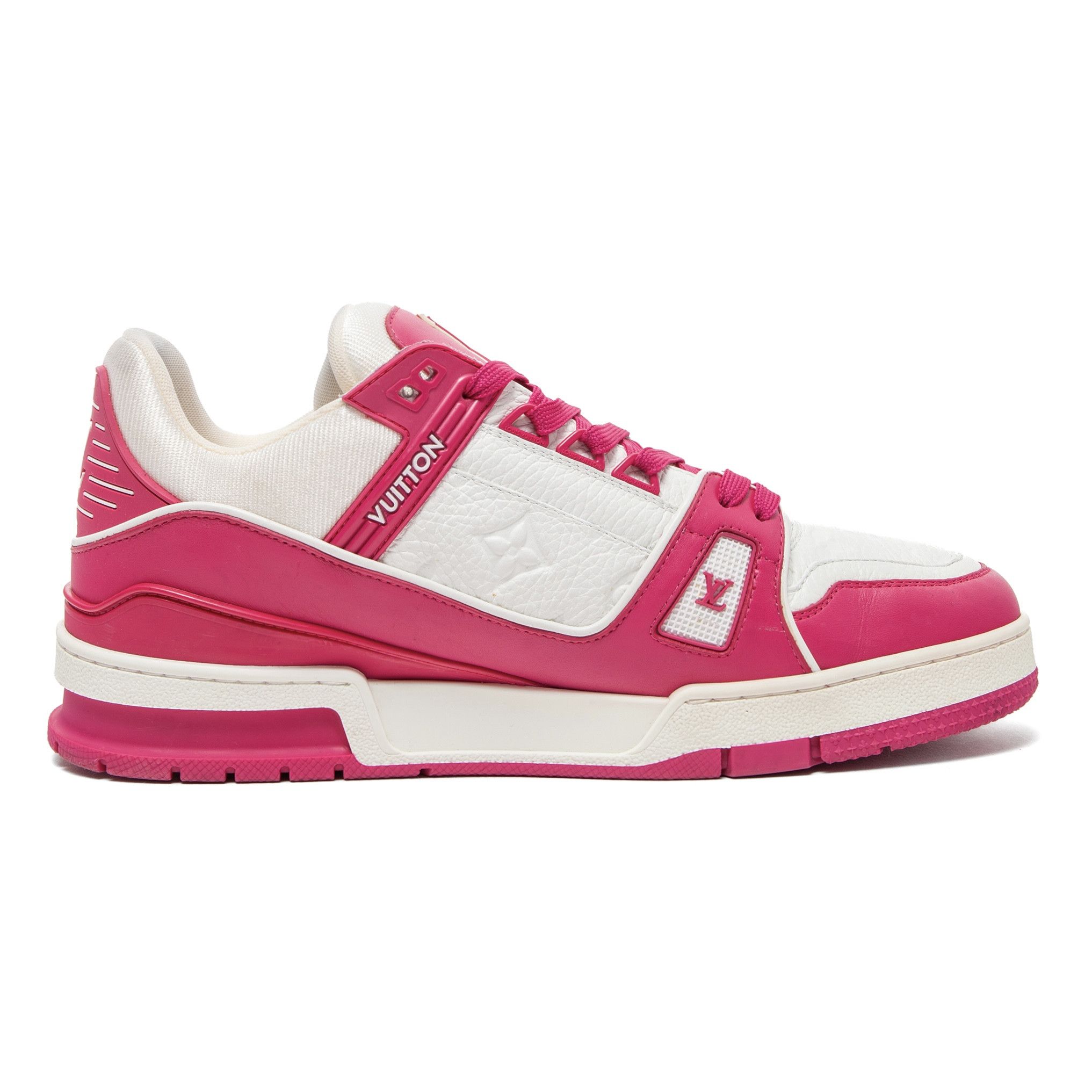 Louis Vuitton LV Trainer Low Fuchsia Size US 8.5 / EU 41-42 - 4 Thumbnail