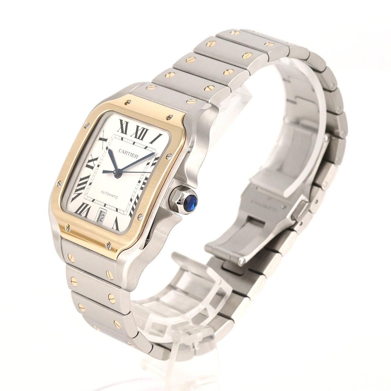 Cartier Cartier Cartier Santos de Cartier Stainless Steel Yellow Gold Automatic Metal Automatic W2SA0009 DUTY FREE for USA Size ONE SIZE - 2 Thumbnail