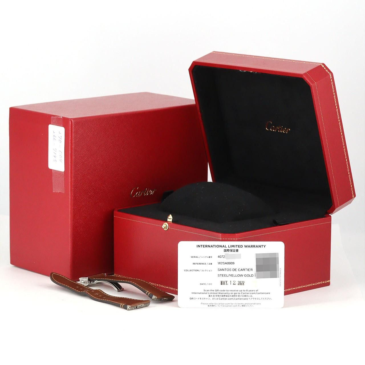Cartier Cartier Cartier Santos de Cartier Stainless Steel Yellow Gold Automatic Metal Automatic W2SA0009 DUTY FREE for USA Size ONE SIZE - 8 Thumbnail