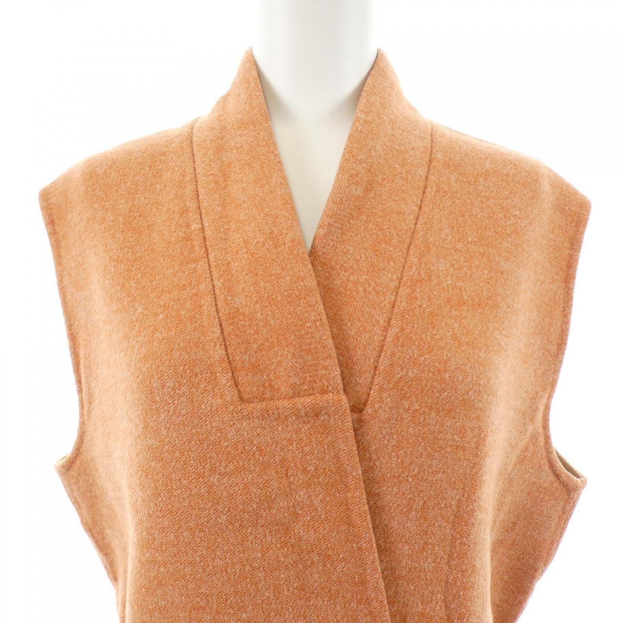 Hermes Hermes Hermes Cashmere Long Vest Textile Outerwear DUTY FREE for USA Size ONE SIZE - 5 Thumbnail