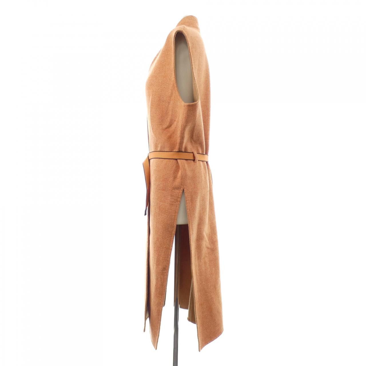 Hermes Hermes Hermes Cashmere Long Vest Textile Outerwear DUTY FREE for USA Size ONE SIZE - 6 Thumbnail