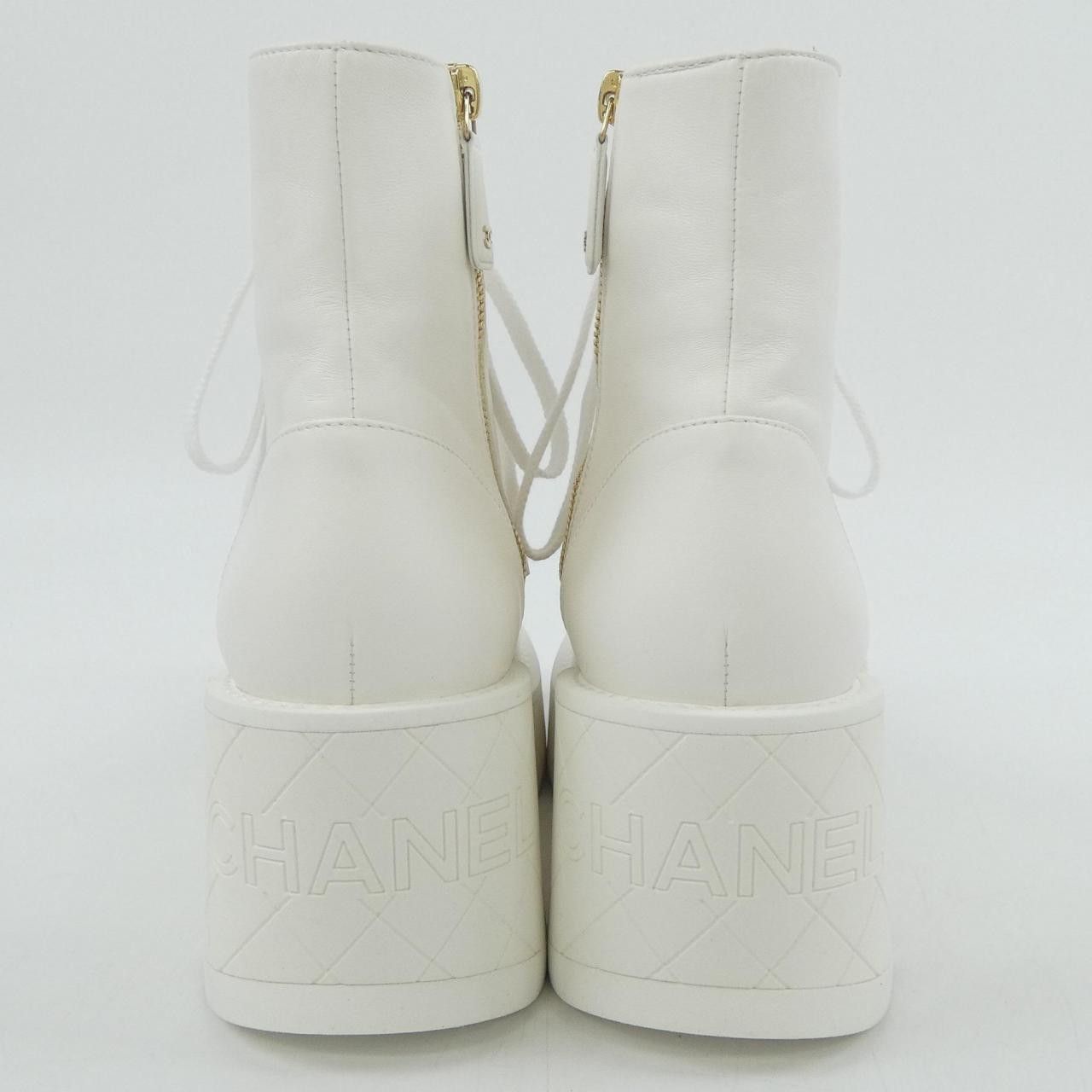Chanel Chanel Chanel Combat Boots Lambskin Boots Leather Shoes G45388X01000 DUTY FREE for USA Size ONE SIZE - 5 Thumbnail