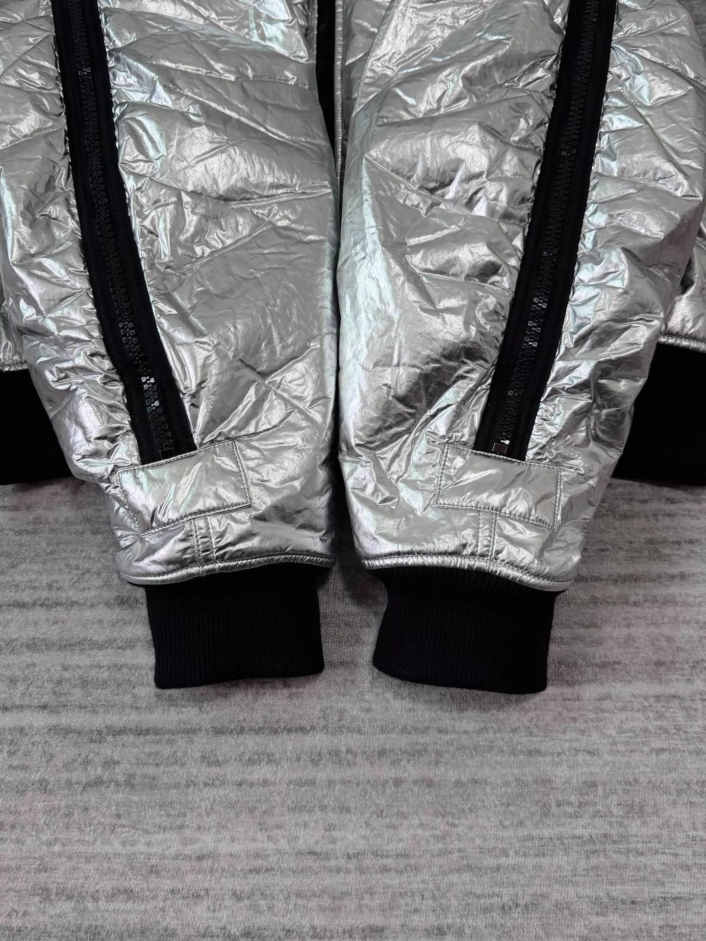Dries Van Noten Silver Back Zip Cotton Bomber Jacket Size US L / EU 52-54 / 3 - 6 Thumbnail