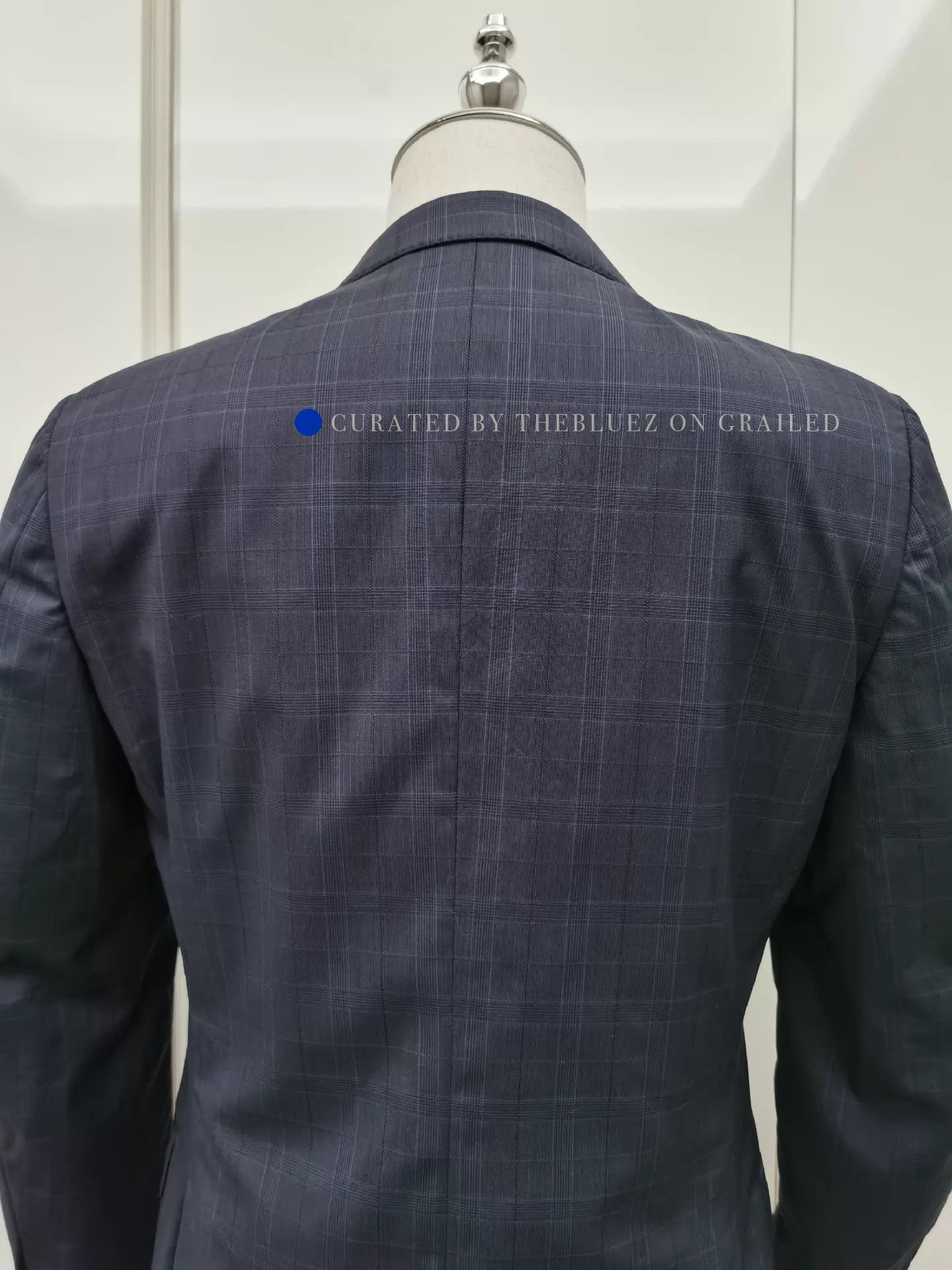Z Zegna Stylish Blue Check Suit Jacket, Size 48 Size US M / EU 48-50 / 2 - 5 Thumbnail