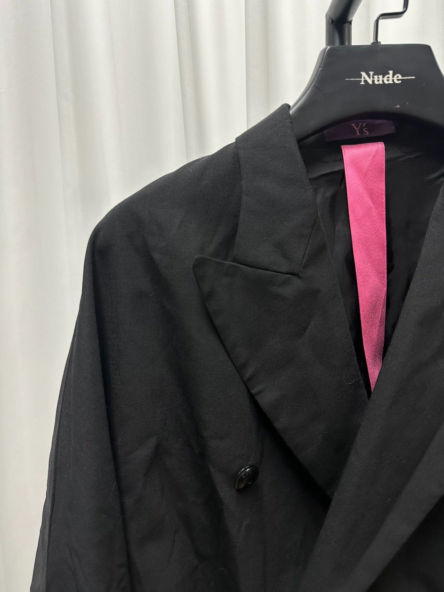 Yohji Yamamoto Wool Blend Oversized Jacket in Black Size US M / EU 48-50 / 2 - 2 Thumbnail
