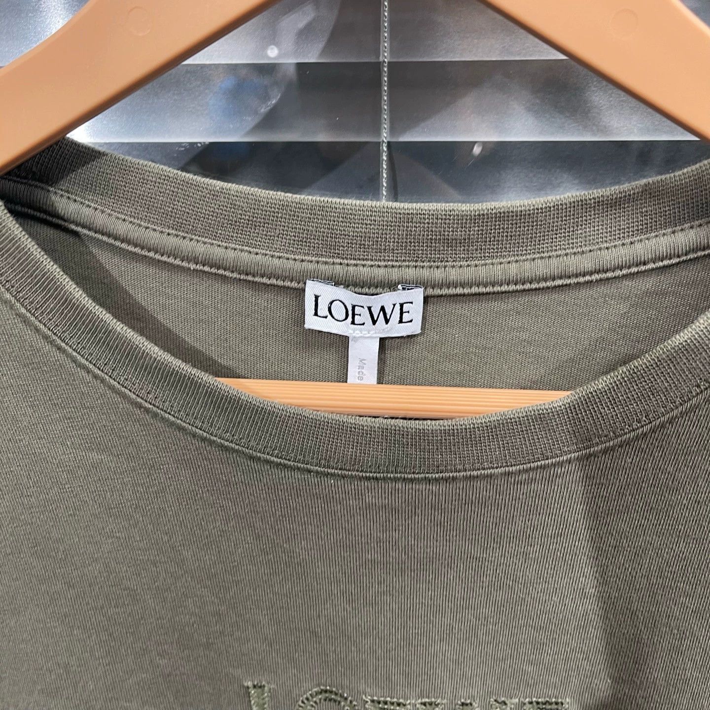 Loewe Embroidered Short Sleeve Tee in Green Size US M / EU 48-50 / 2 - 3 Thumbnail