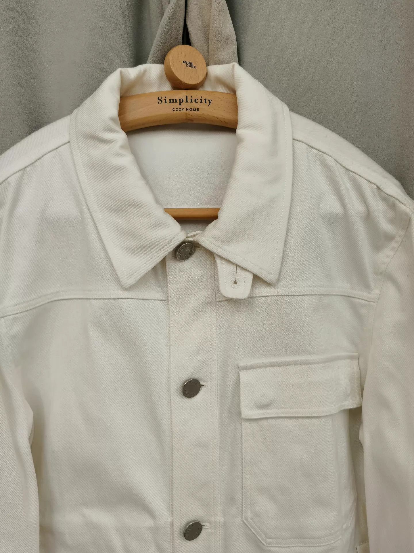 Ermenegildo Zegna Classic White Denim Jacket in Size S Size US S / EU 44-46 / 1 - 4 Thumbnail
