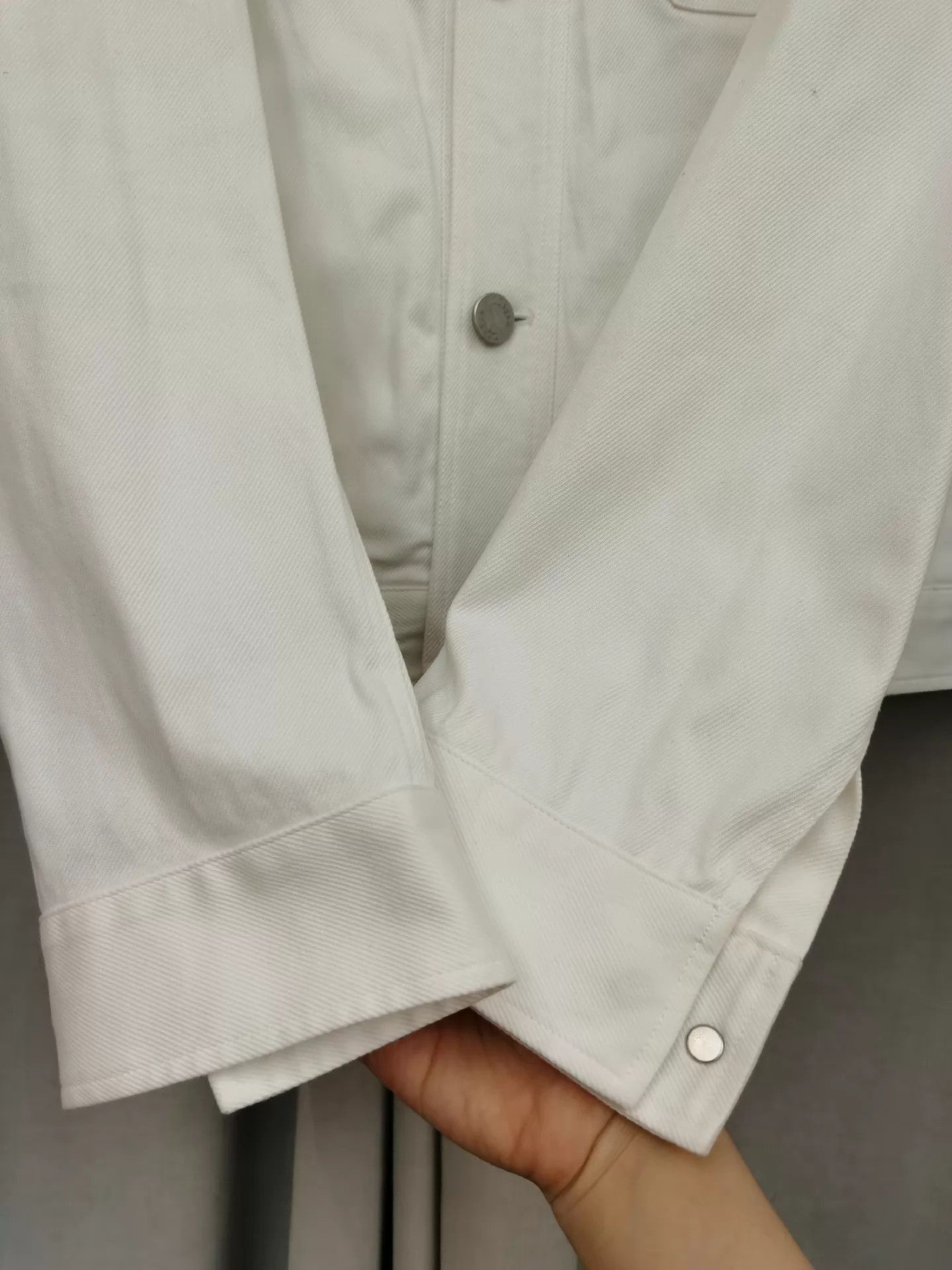 Ermenegildo Zegna Classic White Denim Jacket in Size S Size US S / EU 44-46 / 1 - 6 Thumbnail
