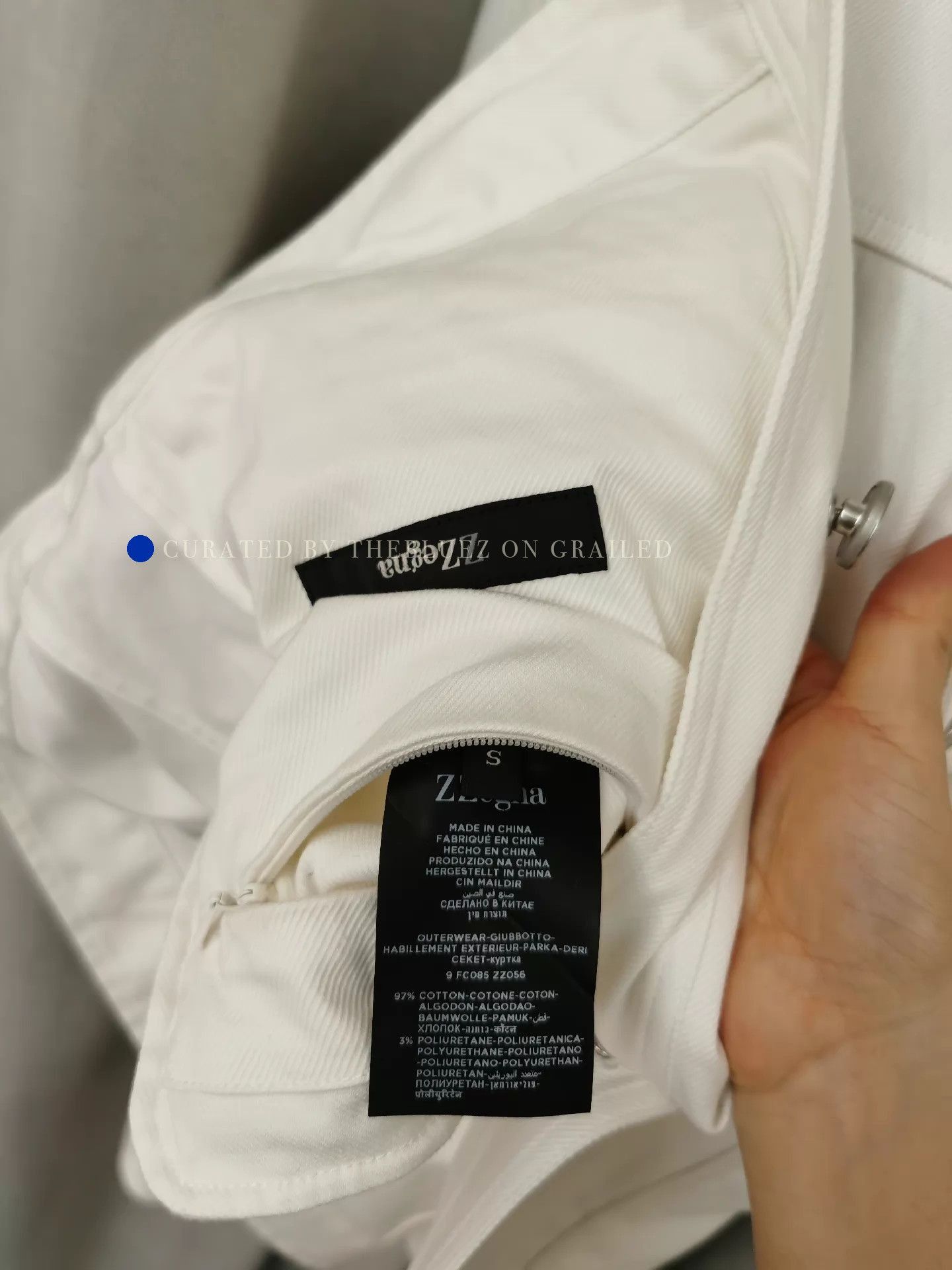 Ermenegildo Zegna Classic White Denim Jacket in Size S Size US S / EU 44-46 / 1 - 8 Thumbnail