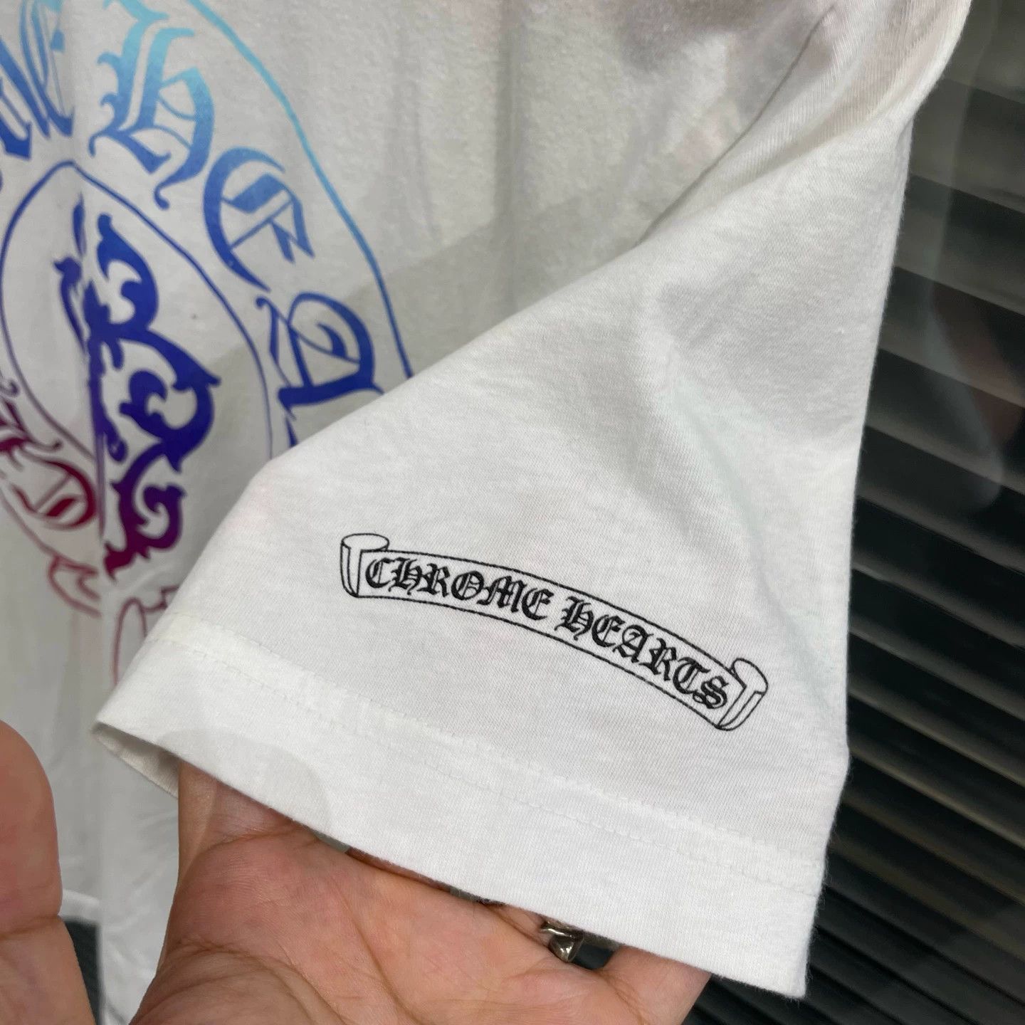 Chrome Hearts White Gradient Cross & Sword Tee Size US S / EU 44-46 / 1 - 5 Thumbnail