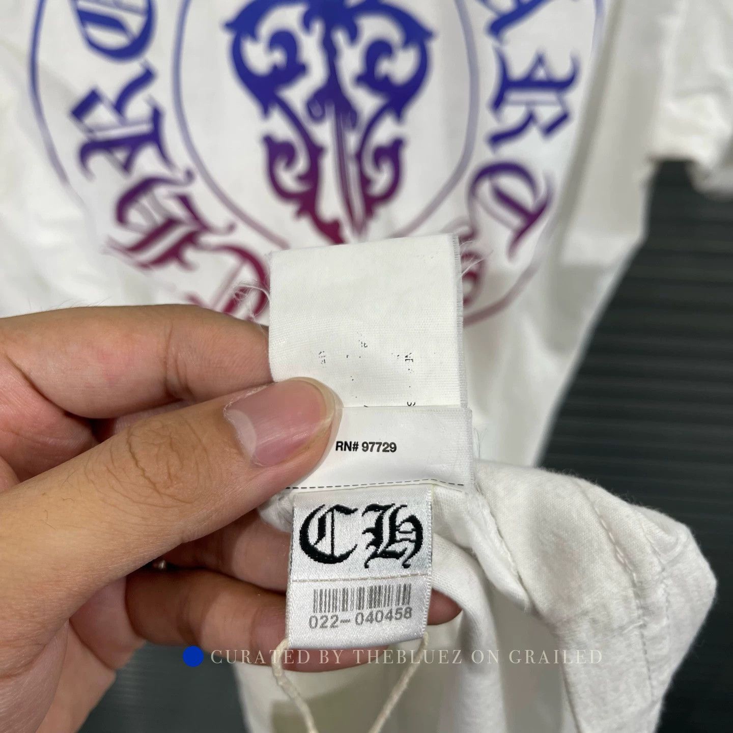 Chrome Hearts White Gradient Cross & Sword Tee Size US S / EU 44-46 / 1 - 8 Thumbnail