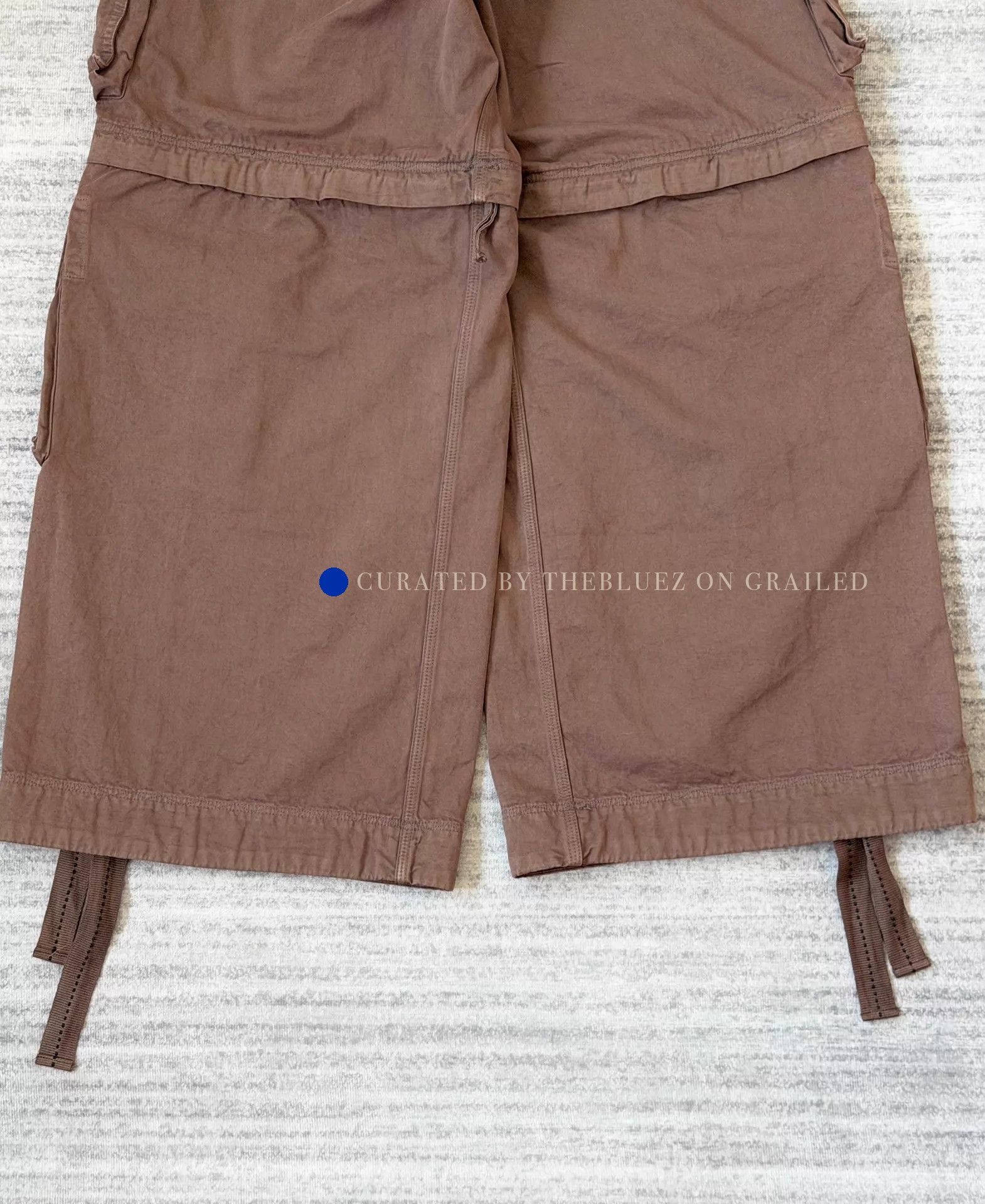 ERL Brown Removable Zip Cargo Shorts Size US 30 / EU 46 - 6 Thumbnail
