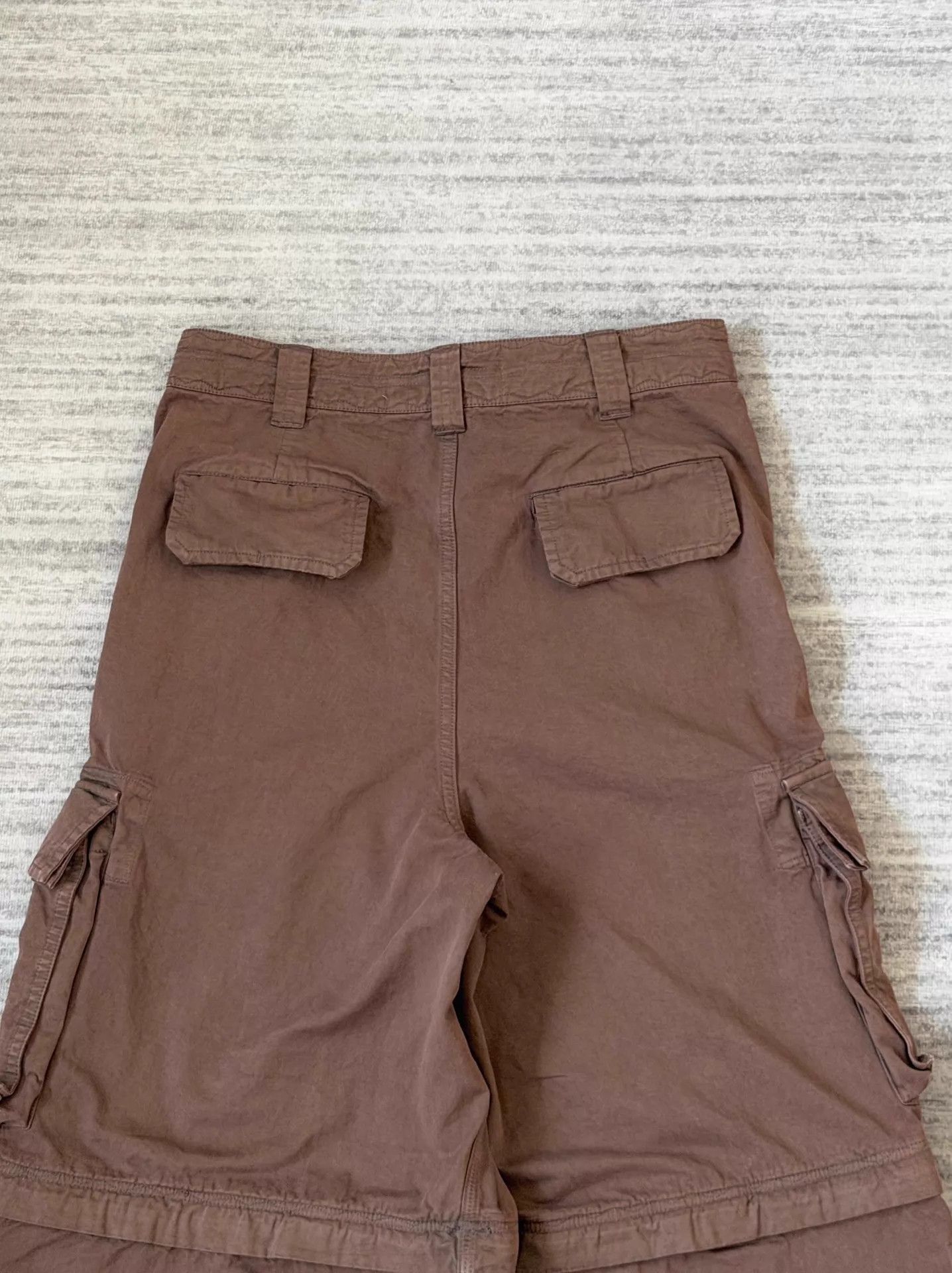 ERL Brown Removable Zip Cargo Shorts Size US 30 / EU 46 - 5 Thumbnail