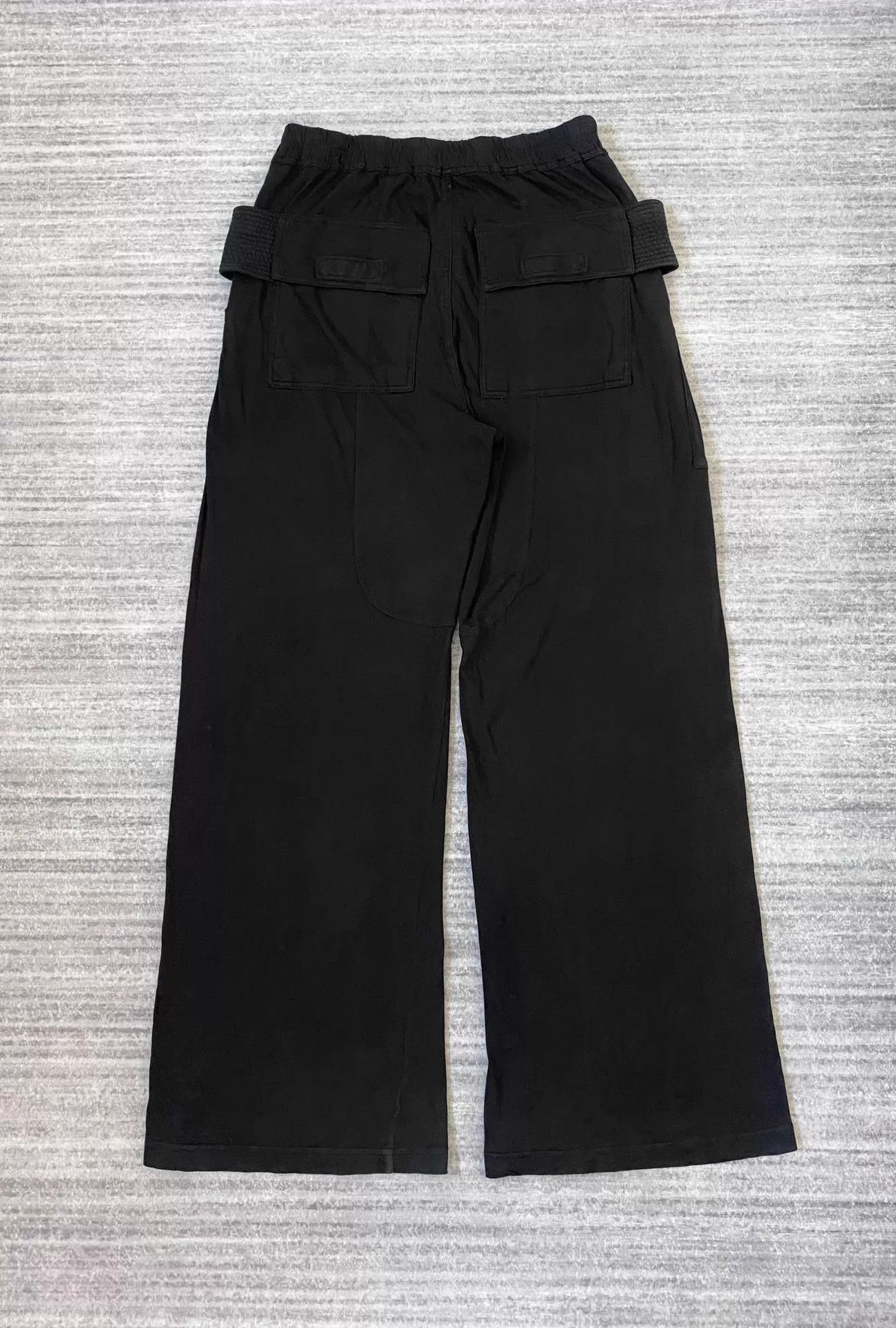 Rick Owens Double Ring Wide-Leg Trousers in Black Size US 32 / EU 48 - 4 Thumbnail