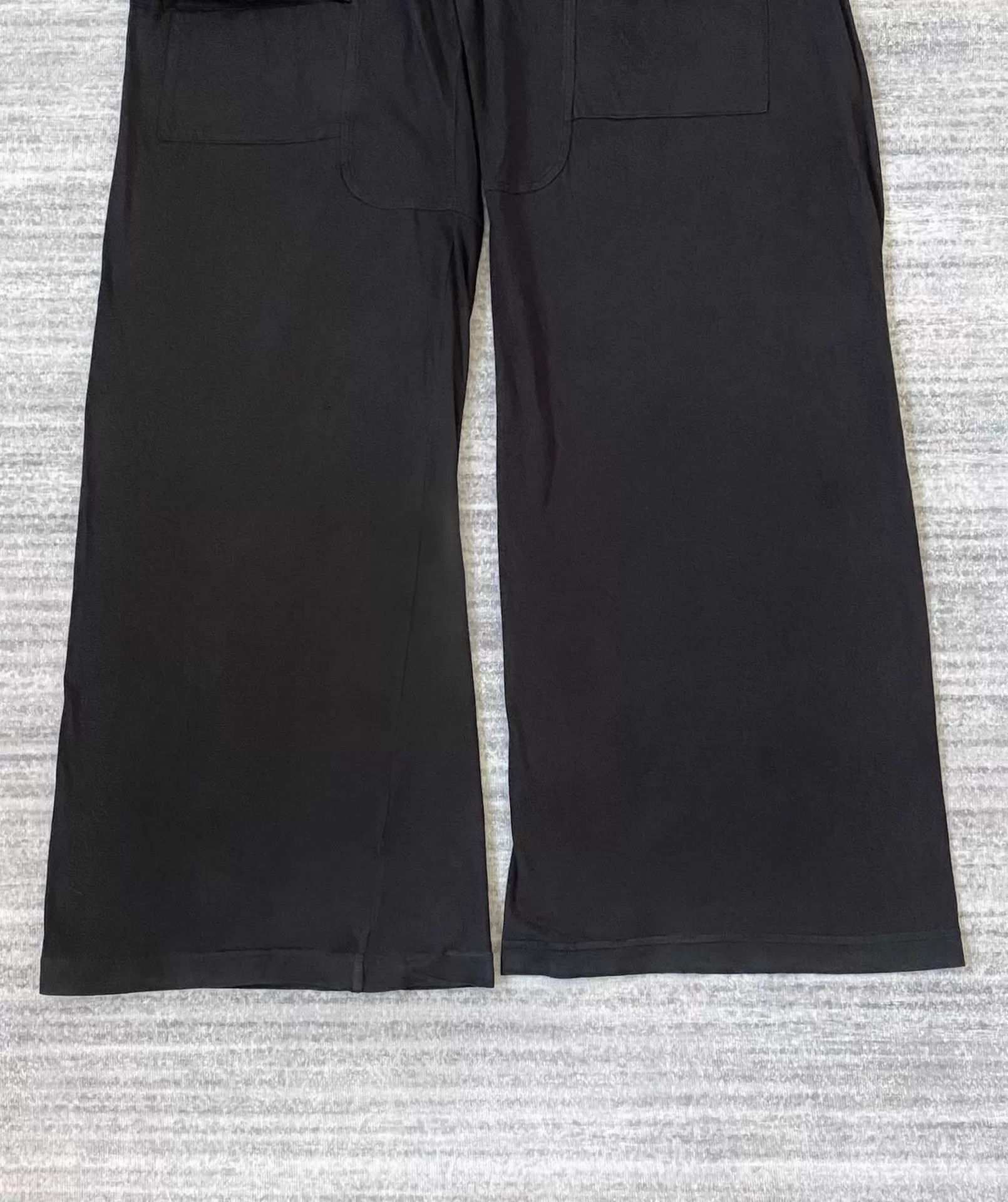 Rick Owens Double Ring Wide-Leg Trousers in Black Size US 32 / EU 48 - 3 Thumbnail