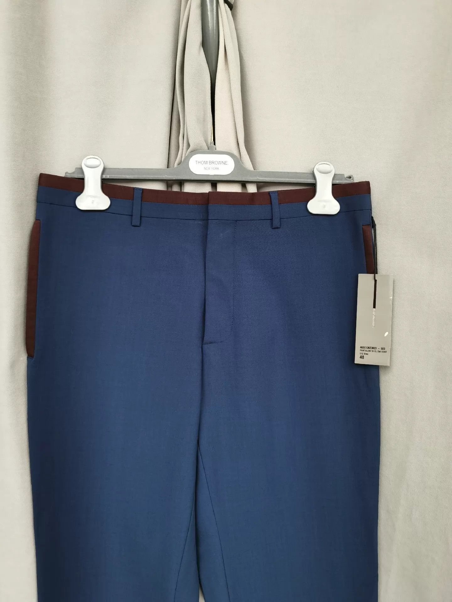 Dior Stylish Blue Wool-Mohair Blend Trousers Size US 32 / EU 48 - 5 Thumbnail