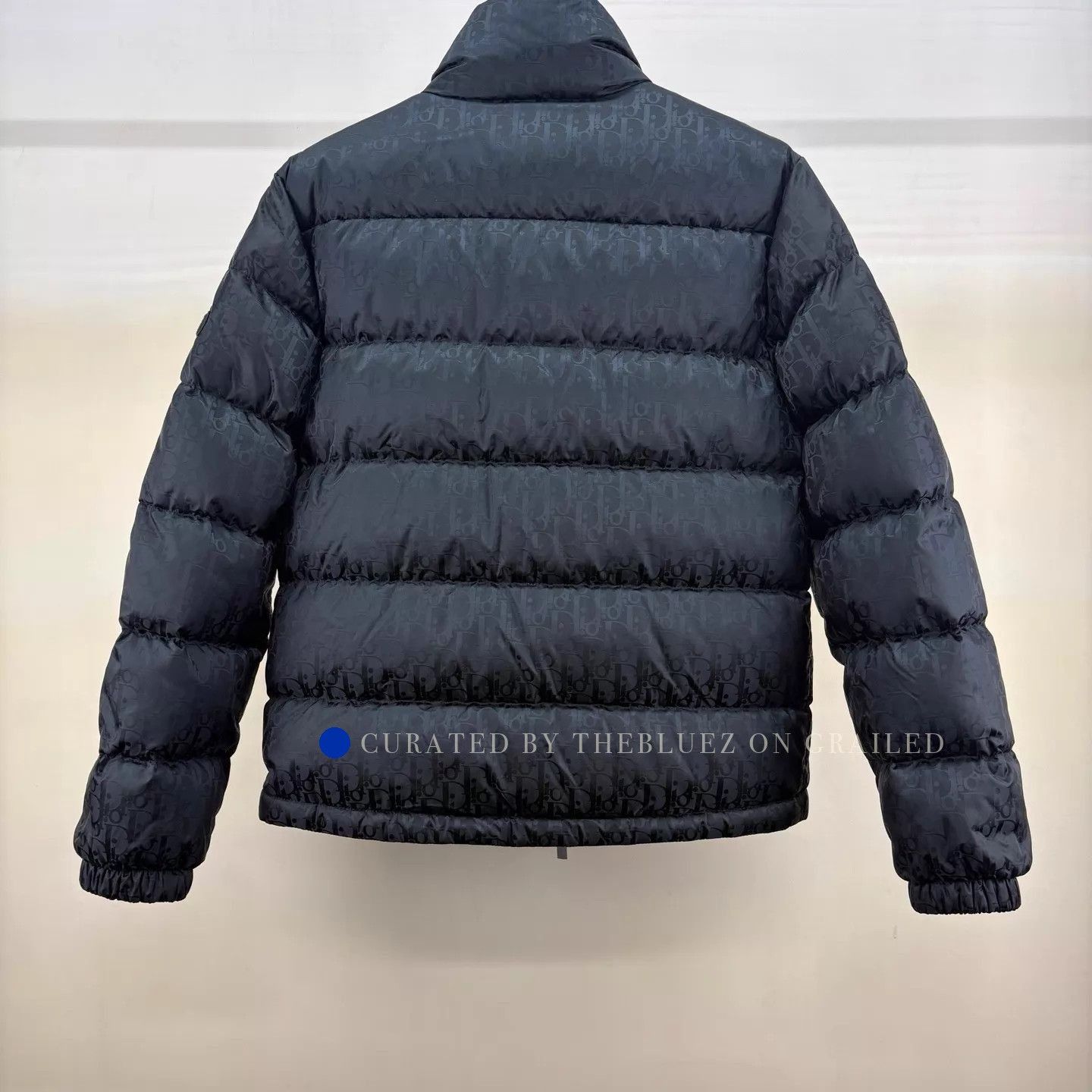Dior Black All Over Logo Puffer Jacket Size US S / EU 44-46 / 1 - 2 Thumbnail