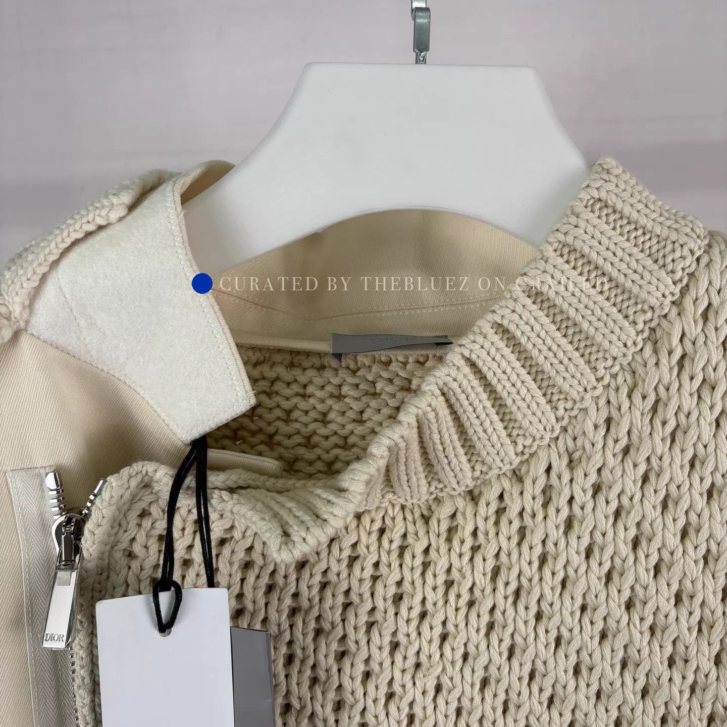 Dior Cozy Beige Wool-Cashmere Knit Sweater Size US L / EU 52-54 / 3 - 3 Thumbnail