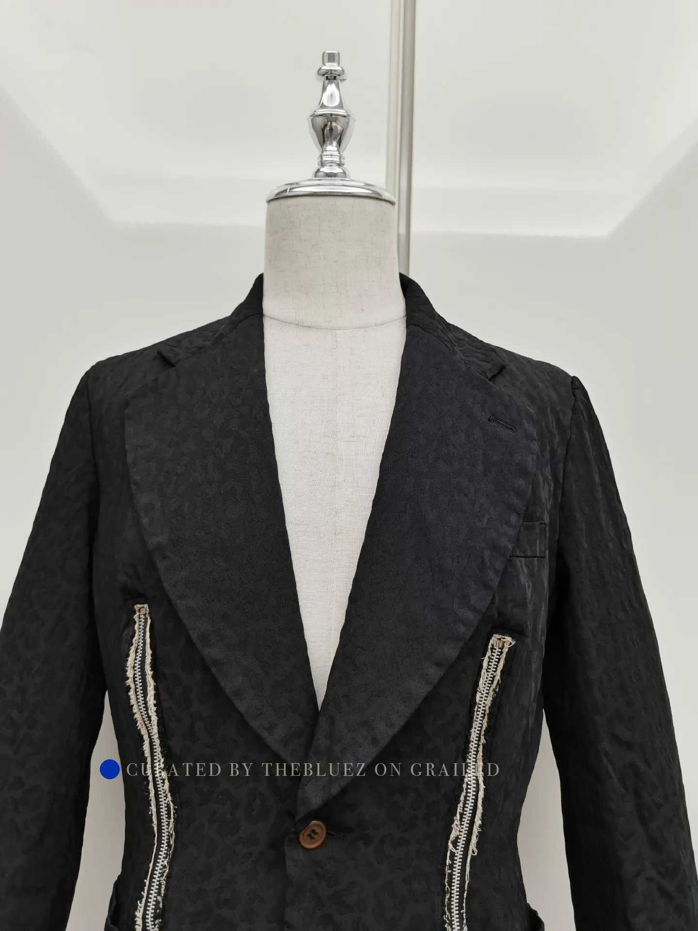 Comme des Garcons Textured Black Cinched Blazer Size M Size US M / EU 48-50 / 2 - 3 Thumbnail