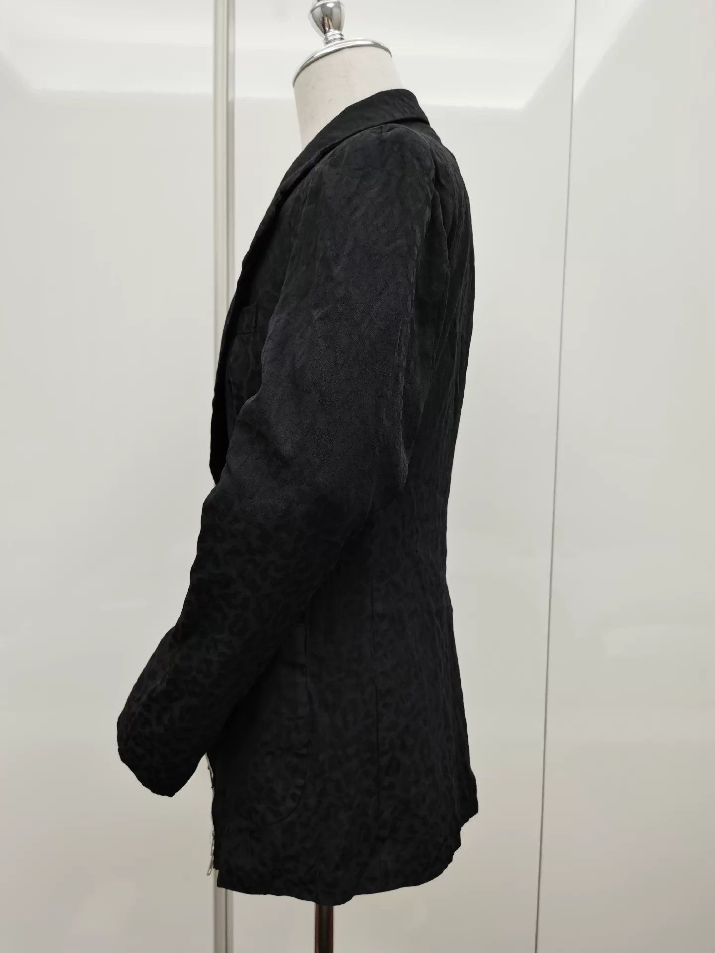 Comme des Garcons Textured Black Cinched Blazer Size M Size US M / EU 48-50 / 2 - 4 Thumbnail