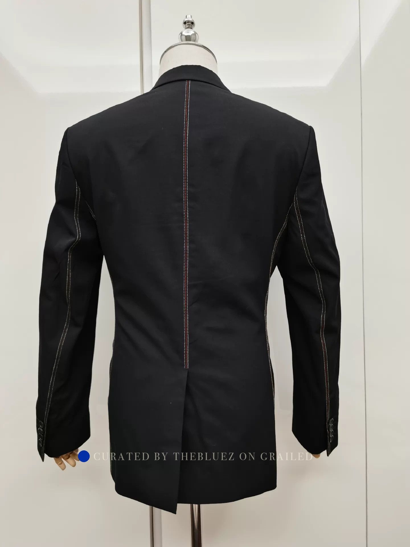 Dior Elegant Black Wool Suit, Size 48 Size US M / EU 48-50 / 2 - 2 Thumbnail