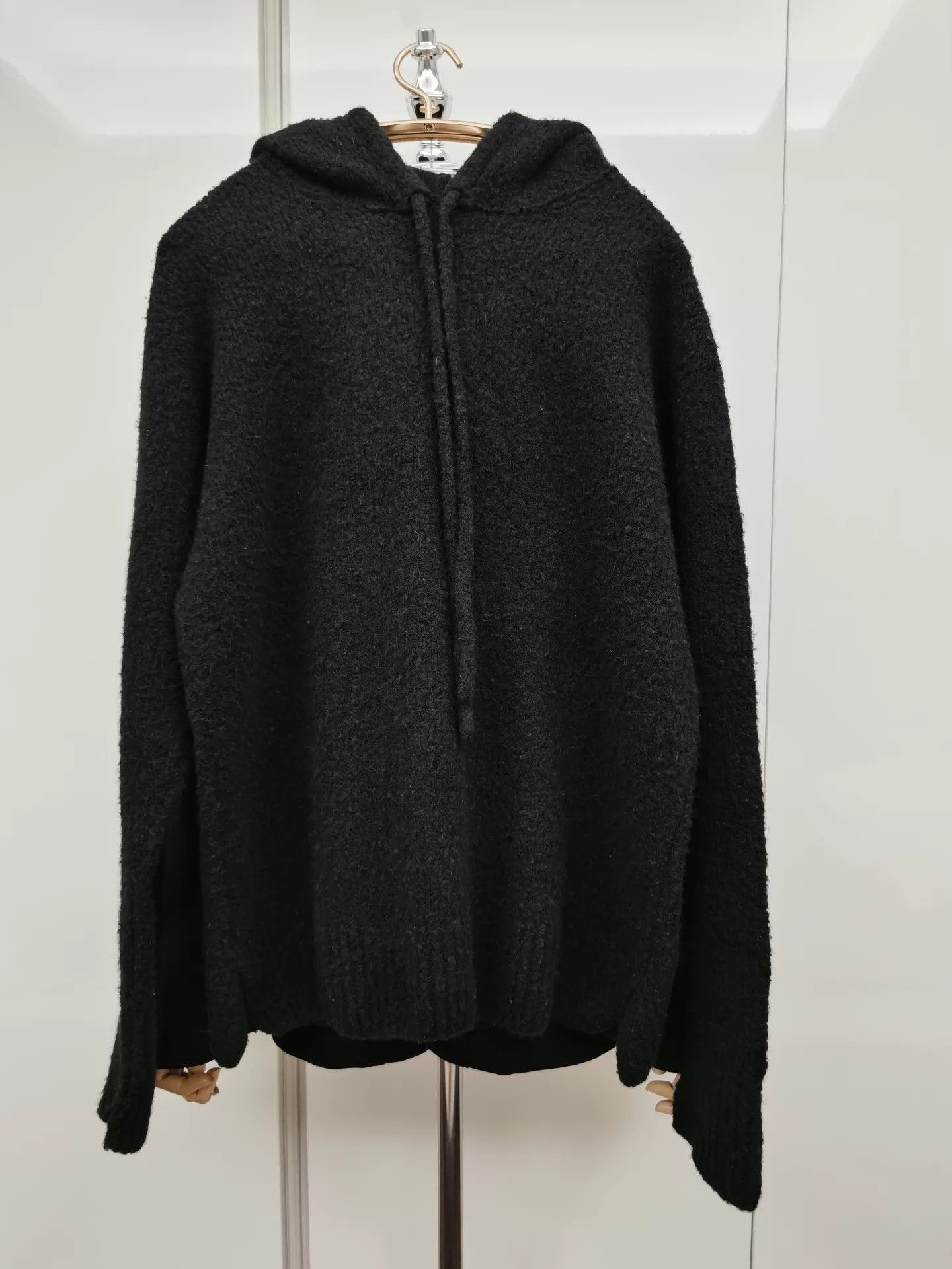 Maison Margiela Black Hooded Wool-Blend Sweater Size US M / EU 48-50 / 2 - 2 Thumbnail
