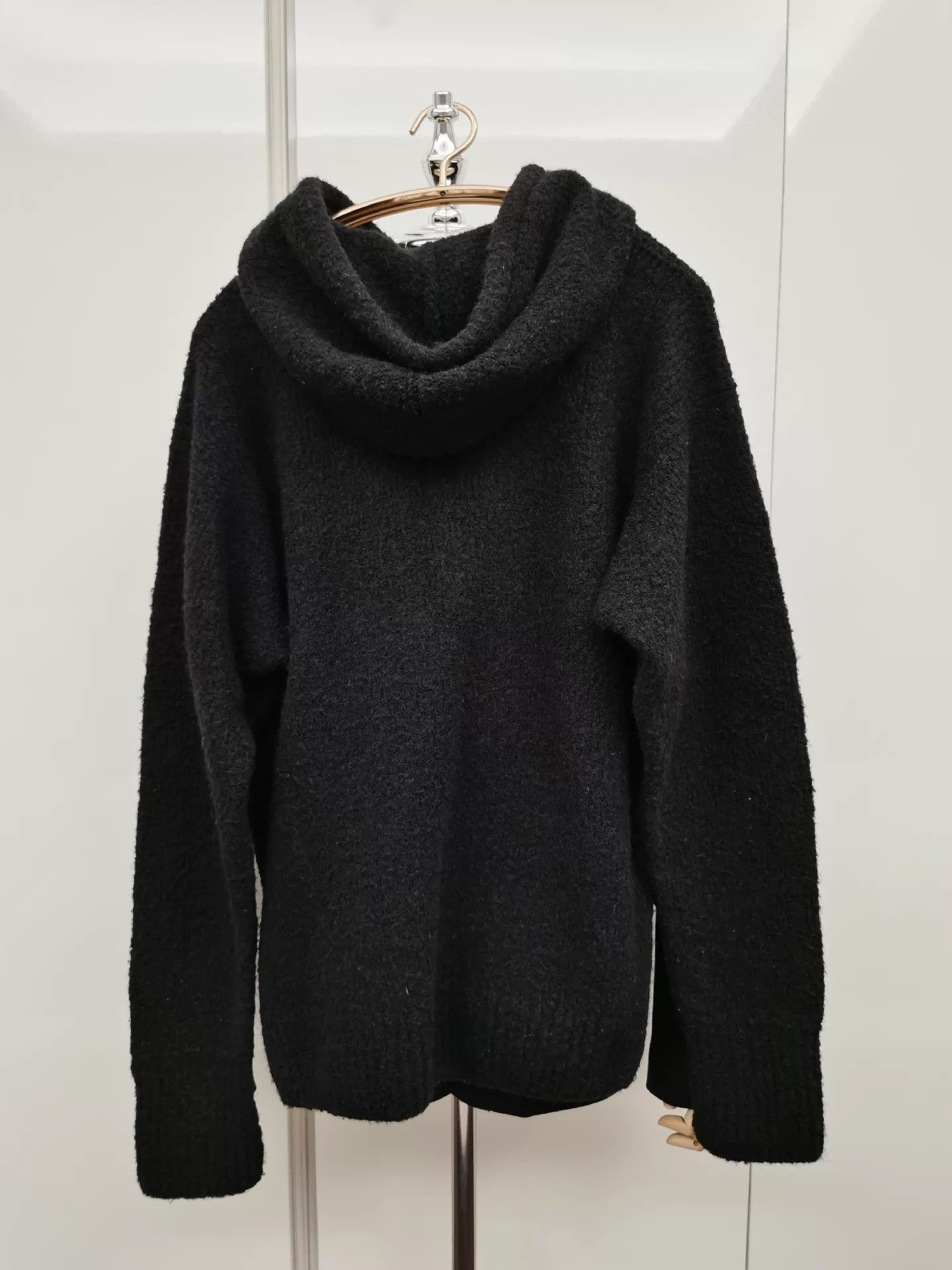 Maison Margiela Black Hooded Wool-Blend Sweater Size US M / EU 48-50 / 2 - 5 Thumbnail