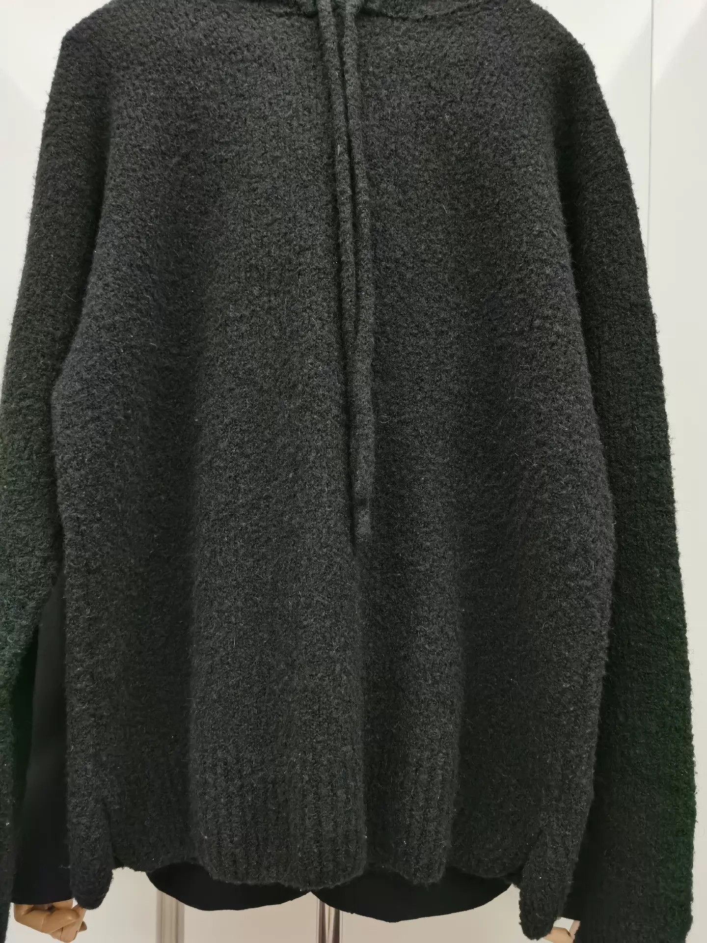 Maison Margiela Black Hooded Wool-Blend Sweater Size US M / EU 48-50 / 2 - 4 Thumbnail