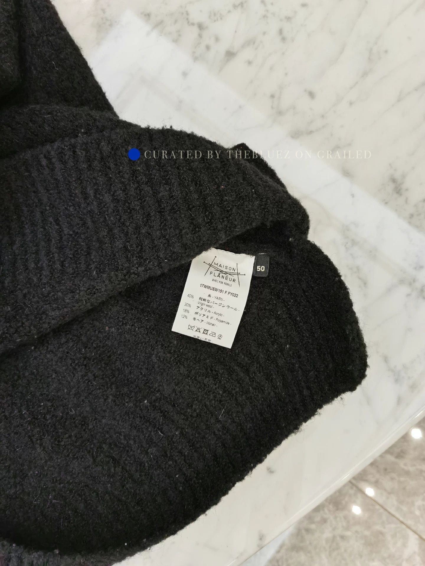 Maison Margiela Black Hooded Wool-Blend Sweater Size US M / EU 48-50 / 2 - 7 Thumbnail