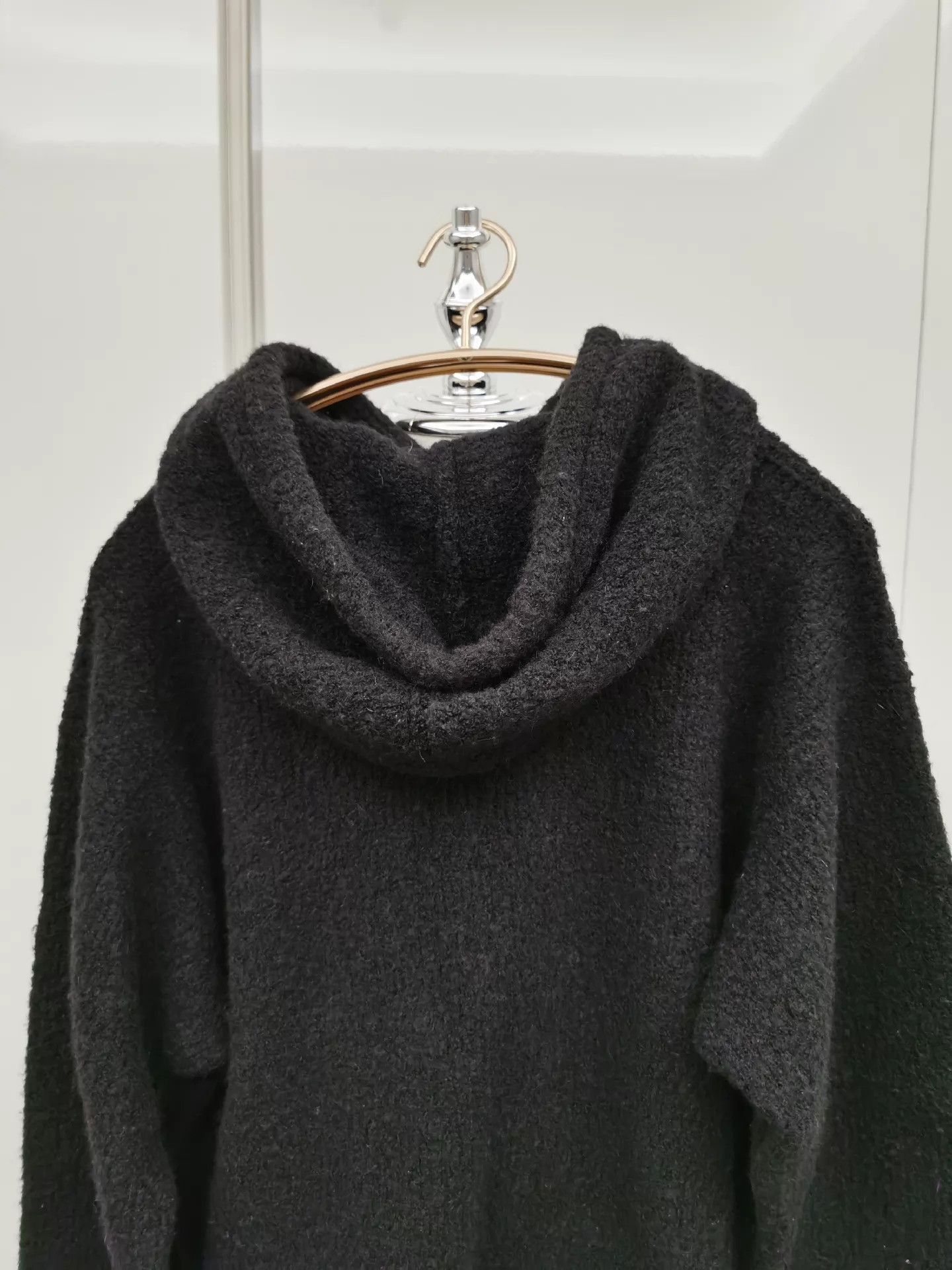 Maison Margiela Black Hooded Wool-Blend Sweater Size US M / EU 48-50 / 2 - 6 Thumbnail