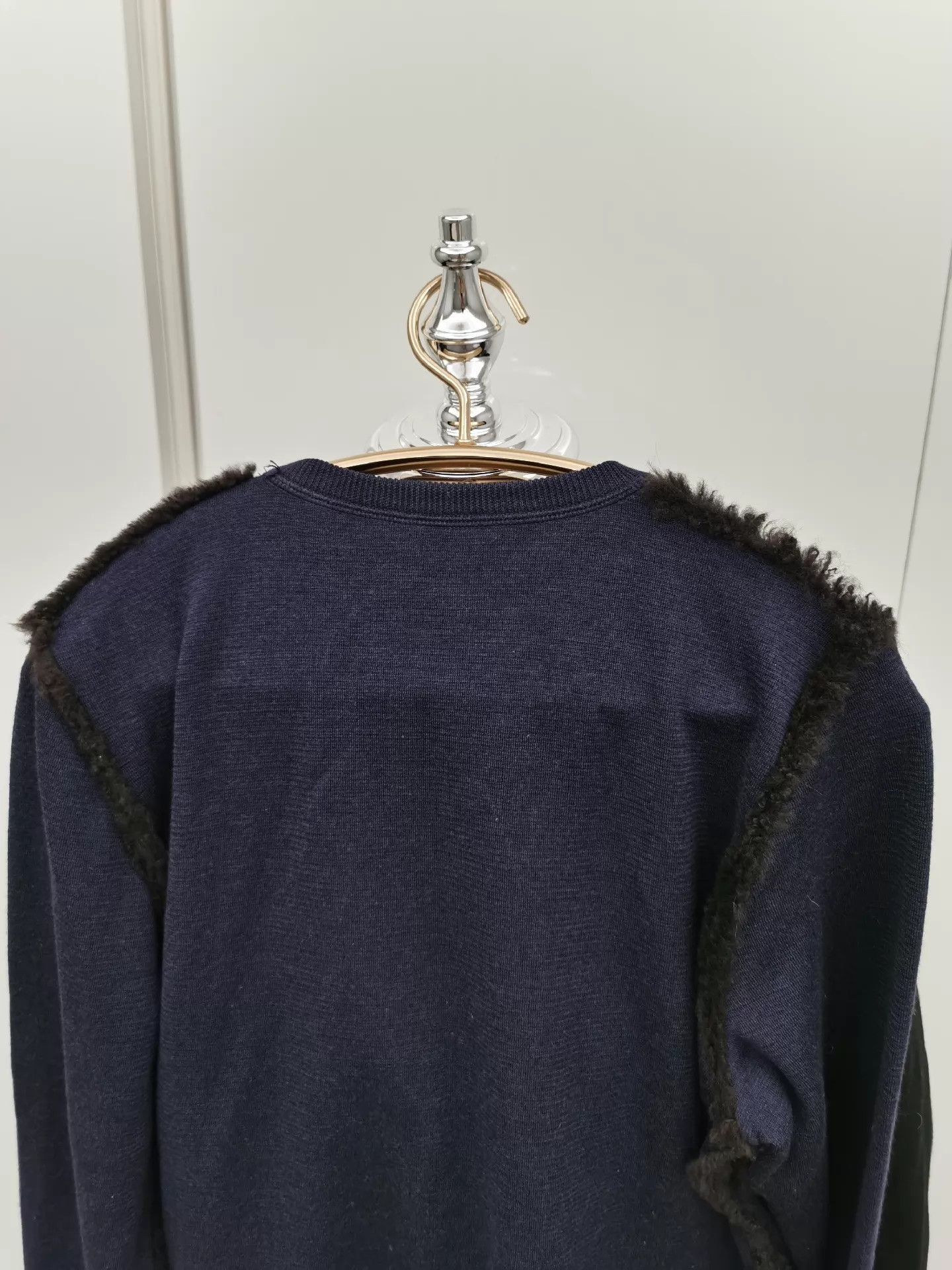 Fendi Navy Blue Wool/Silk/Cashmere Sweater Size US M / EU 48-50 / 2 - 6 Thumbnail