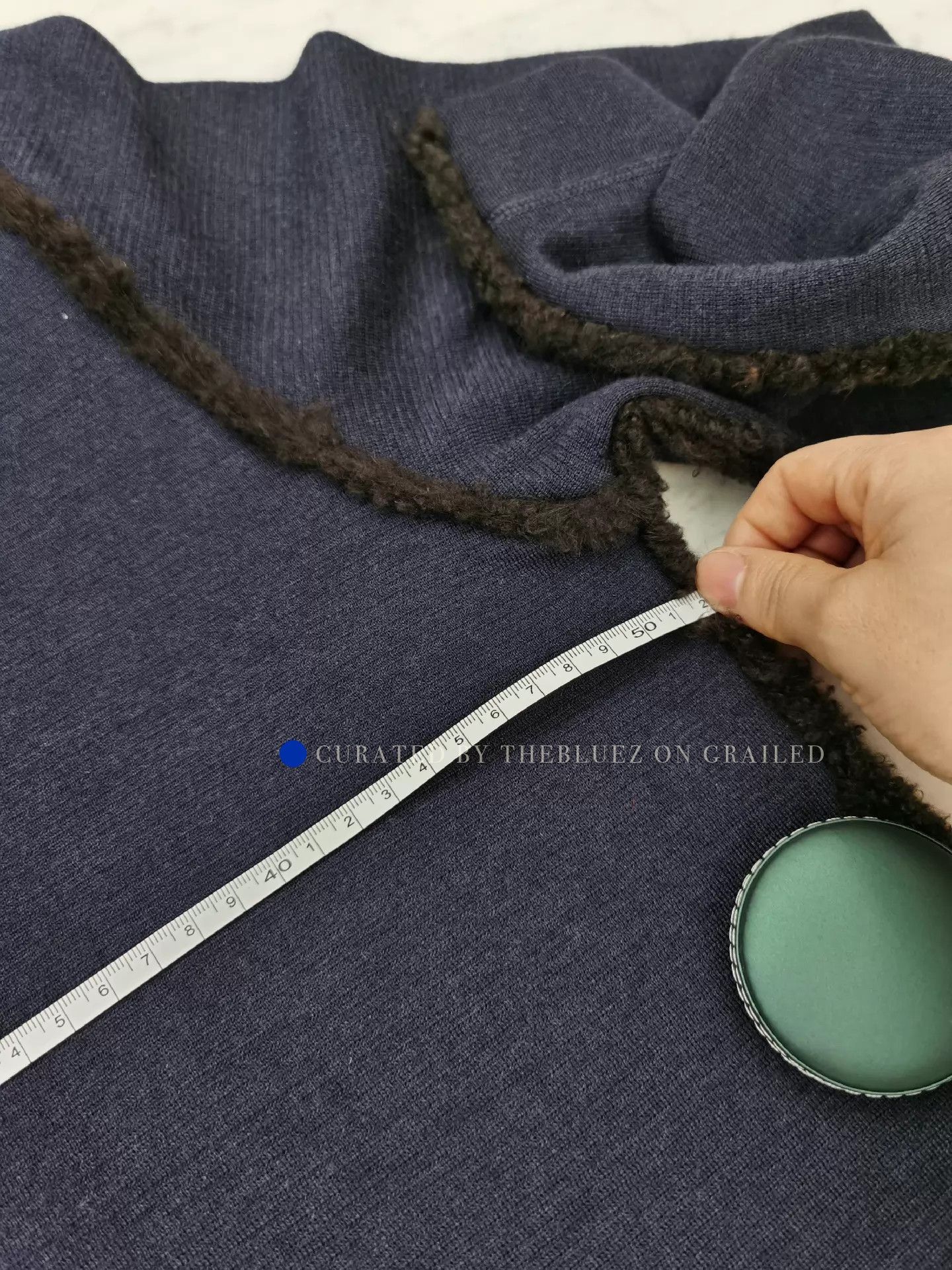Fendi Navy Blue Wool/Silk/Cashmere Sweater Size US M / EU 48-50 / 2 - 9 Thumbnail